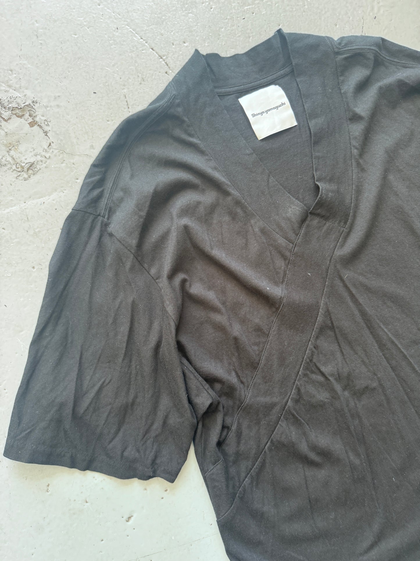 Shinya Yamaguchi Drape Layer Neck Tee
