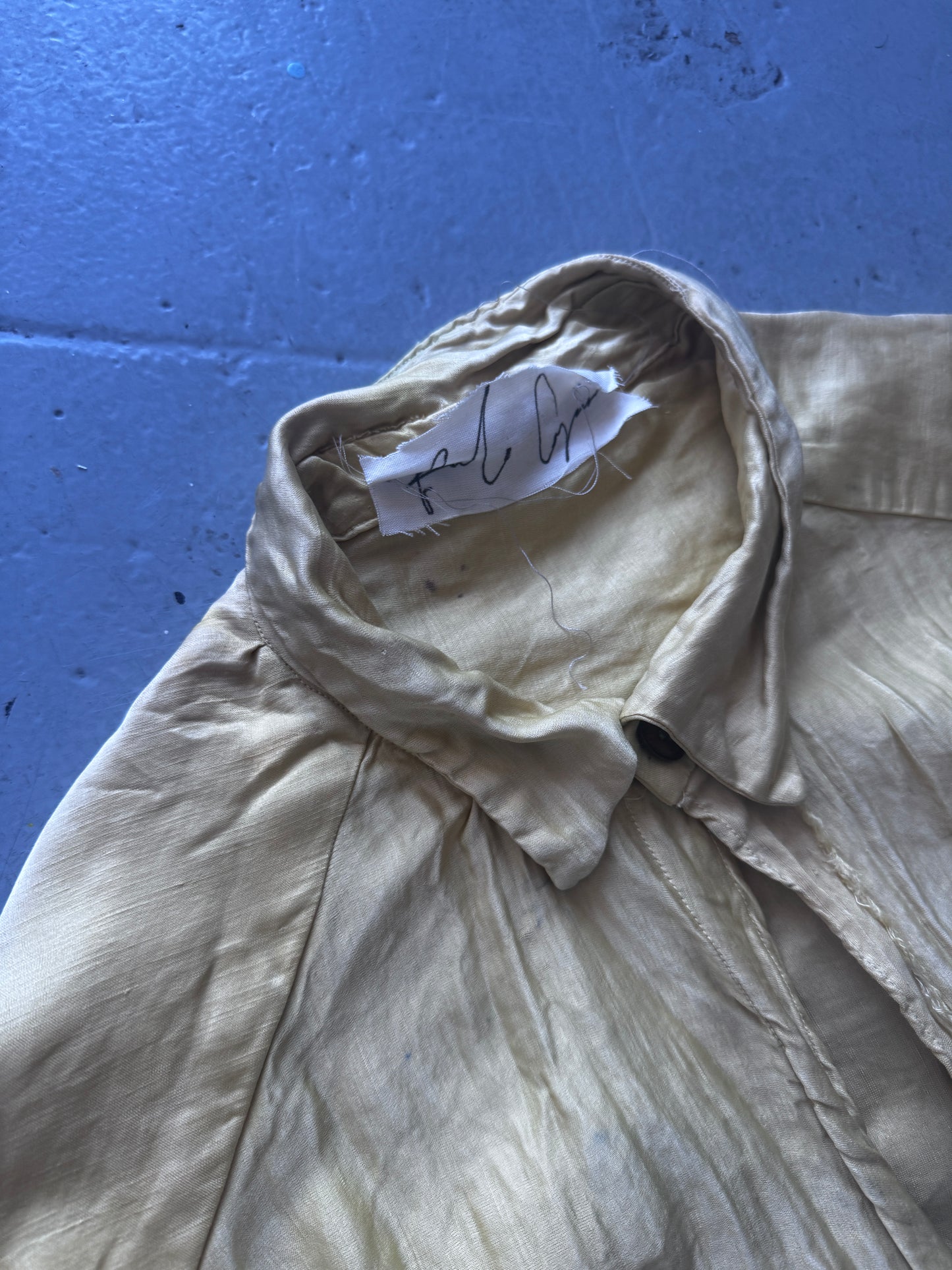 Paolo Carzasna Silk Organza Elongated Sleeve Shirt