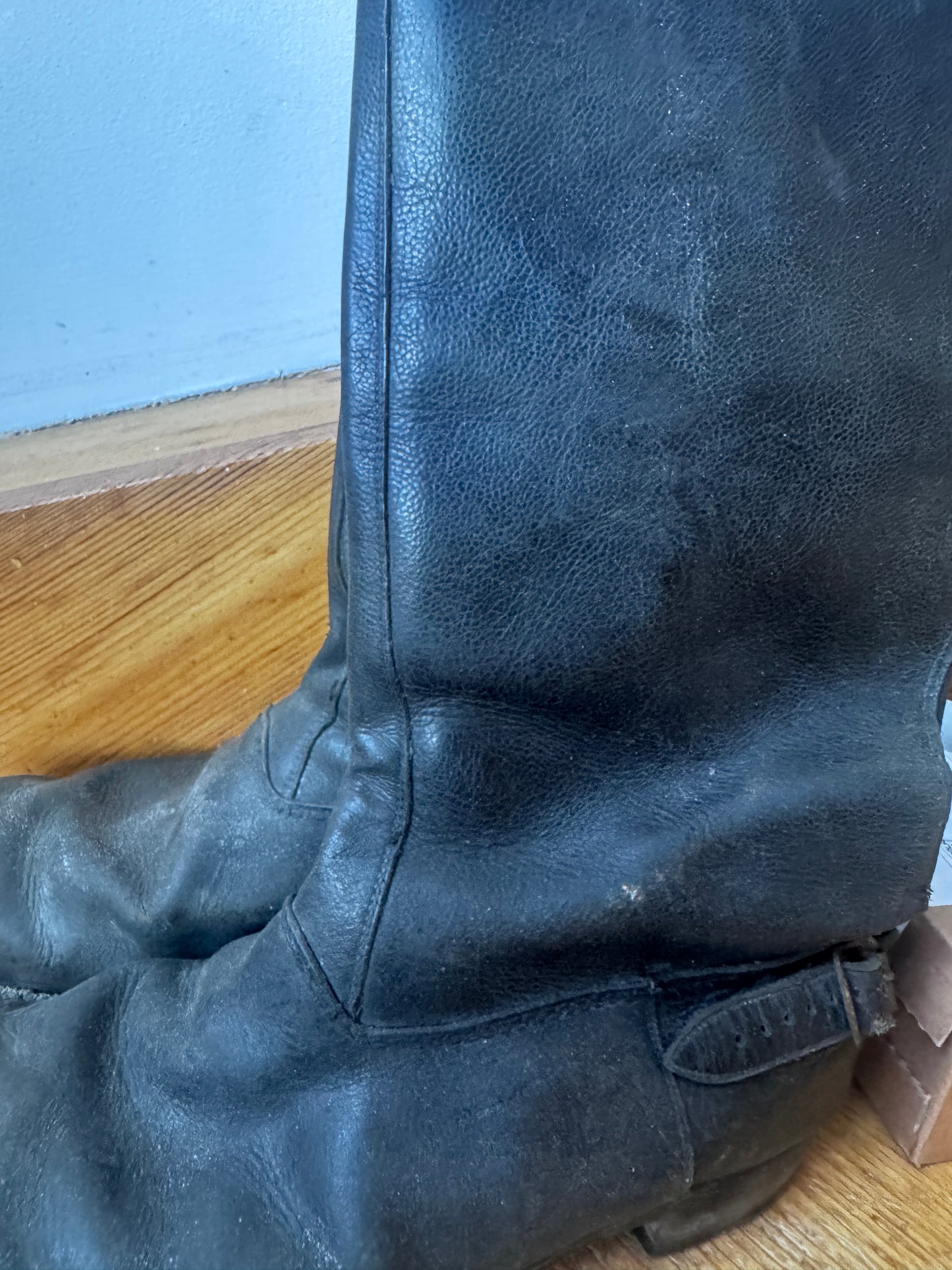 1950s vintage back Zip Moto Boots