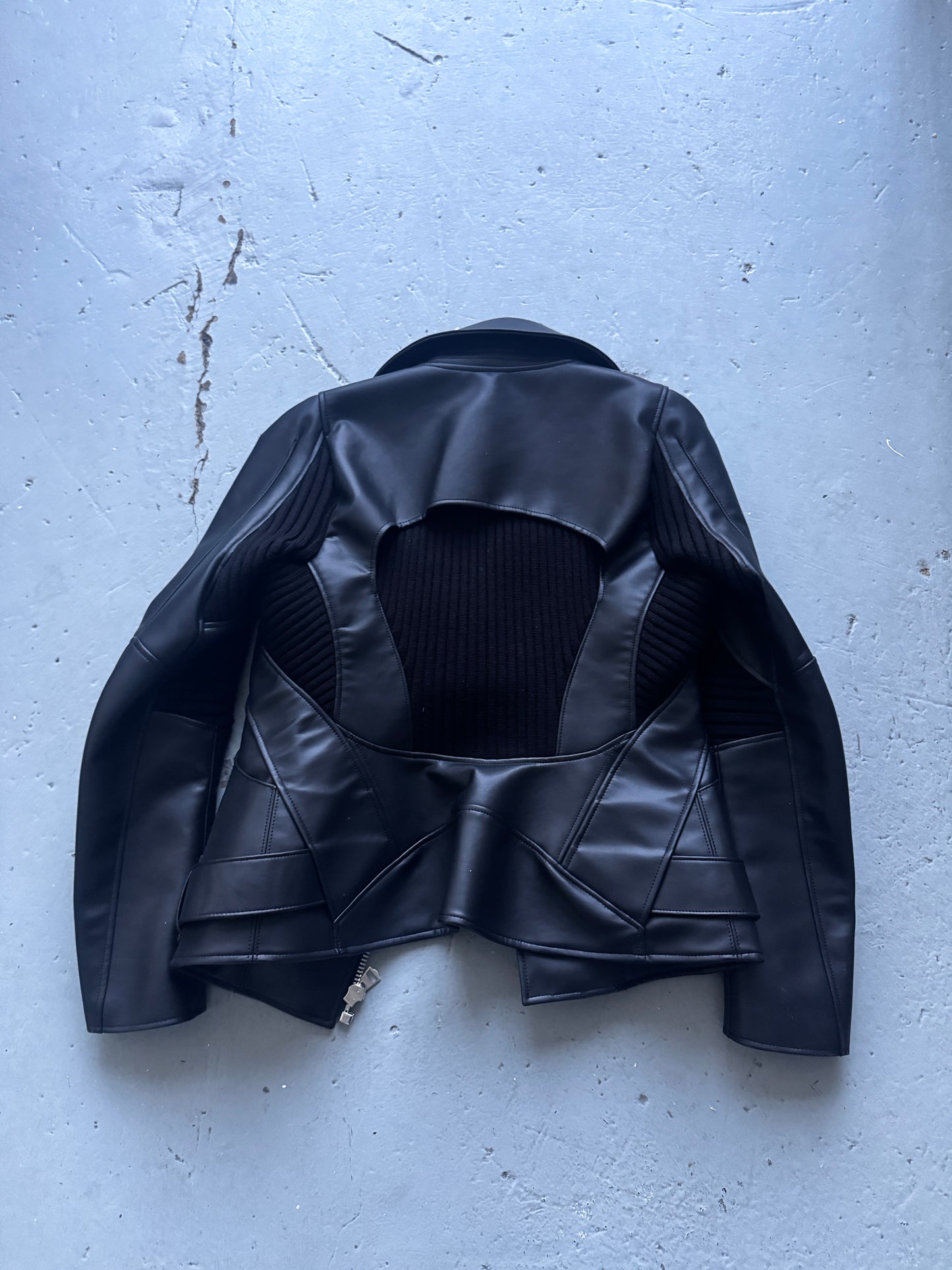 Junya Watanabe Runway Faux Leather Moto Jacket