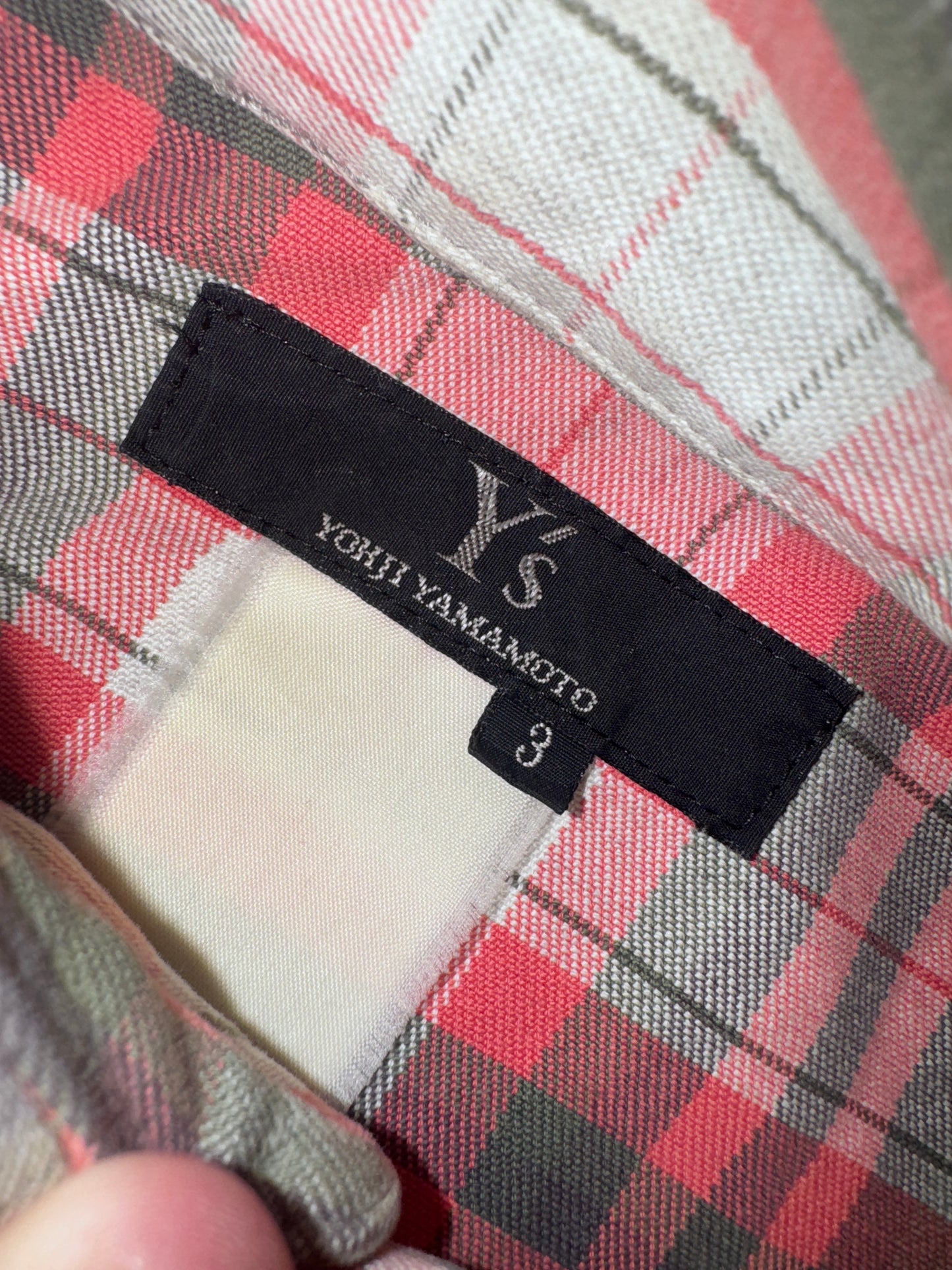 Yohji Yamamoto Y's Cheque Shirt