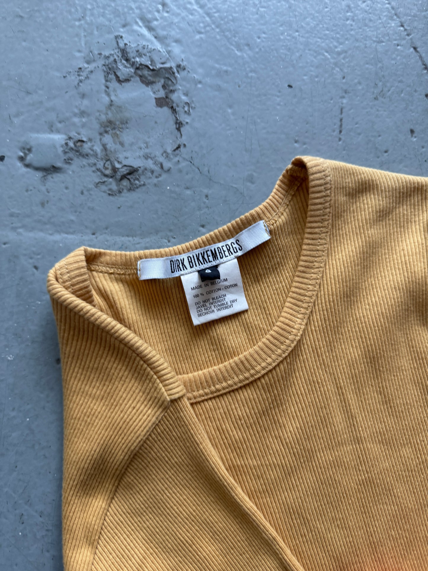 dirk bikkembergs armband detail ribbed tee