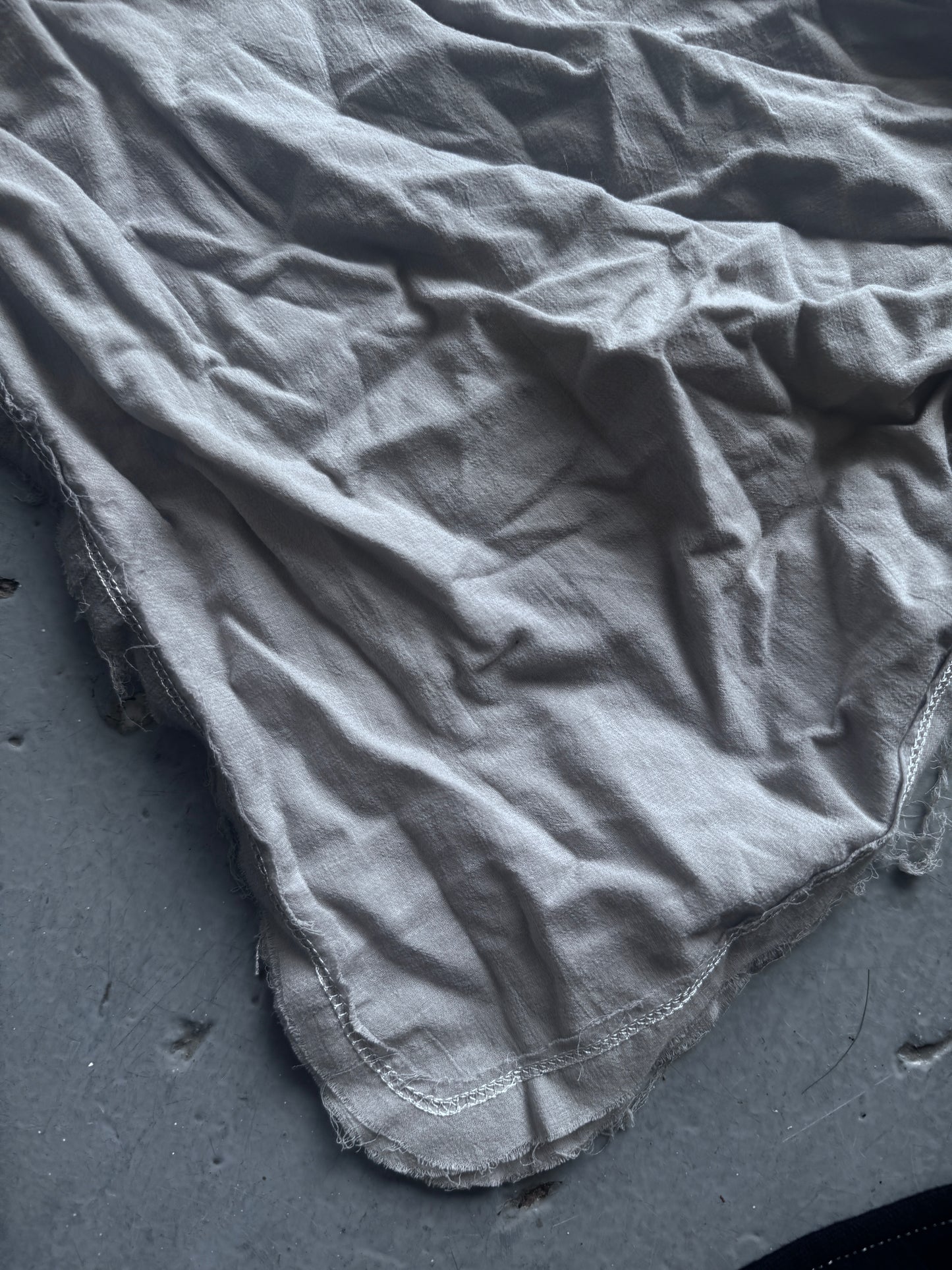 VeniceW Pointed Linen and Jersey Scarf