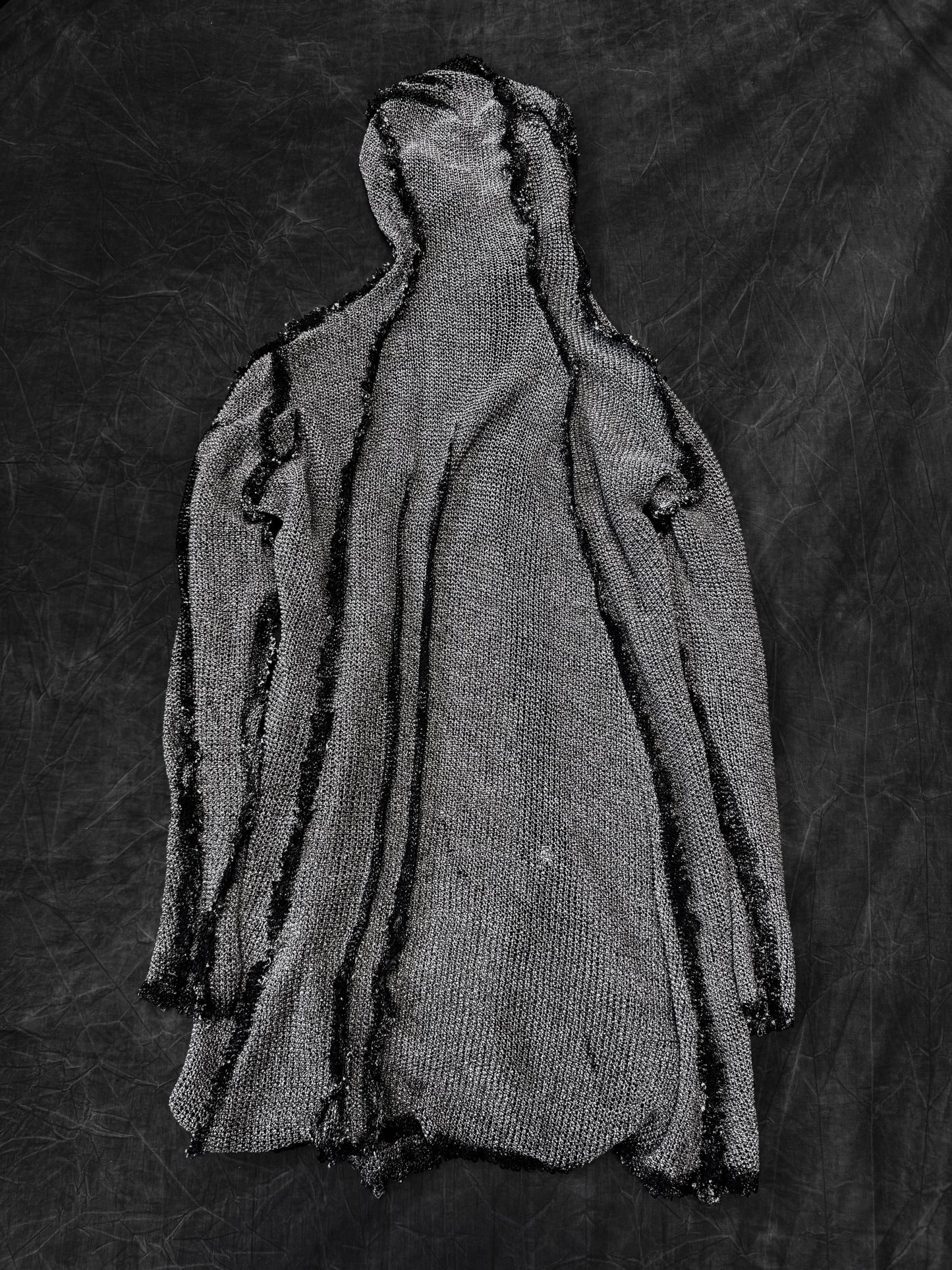 Leon Emanuel Blanck Press Latex Seam Distortion Ninja Hoodie