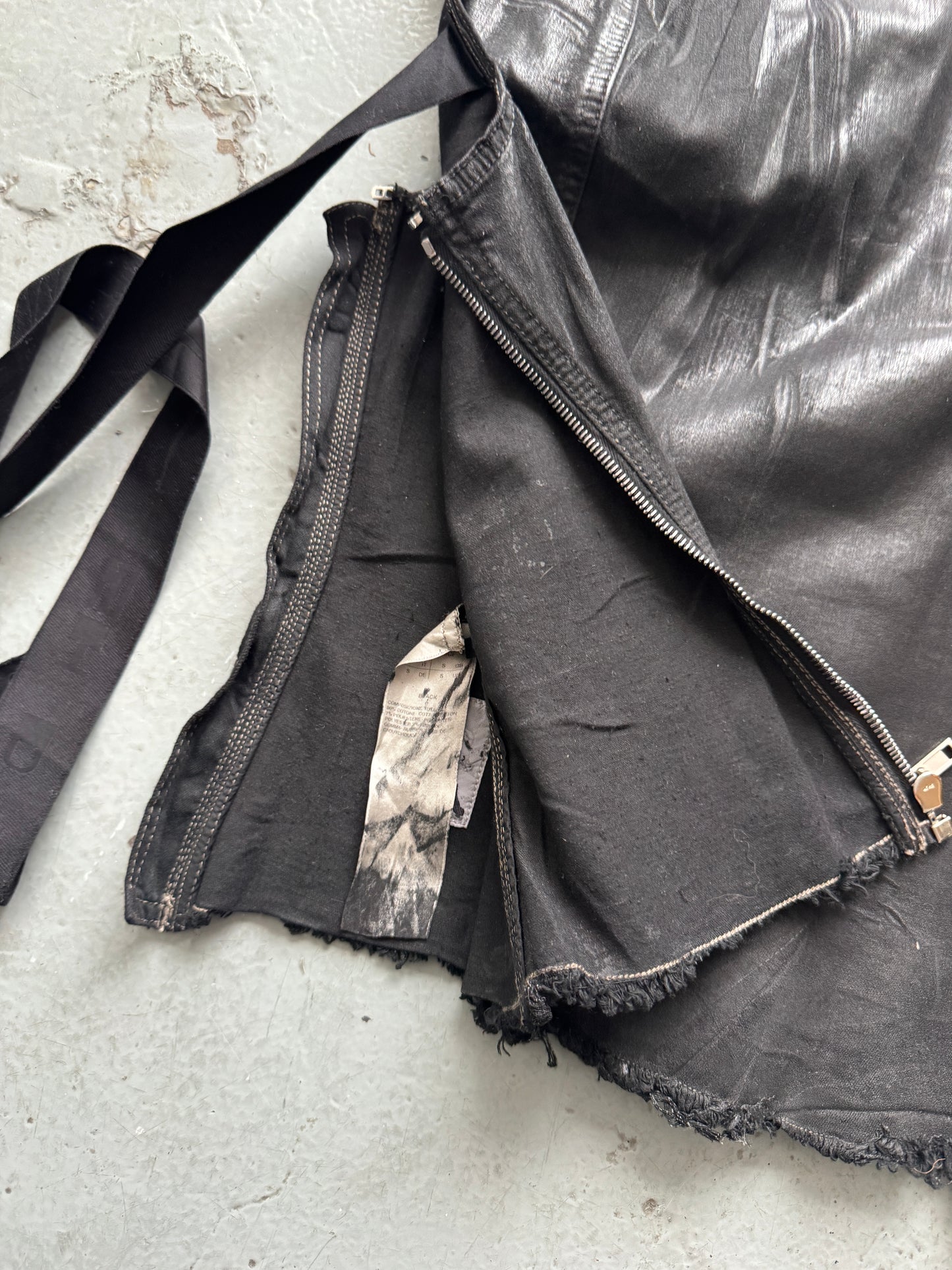 rick owens treated shoulder top