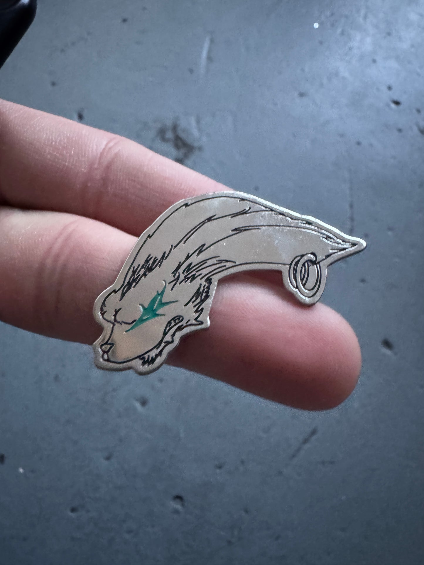 beauty:beast 90s thunder pin
