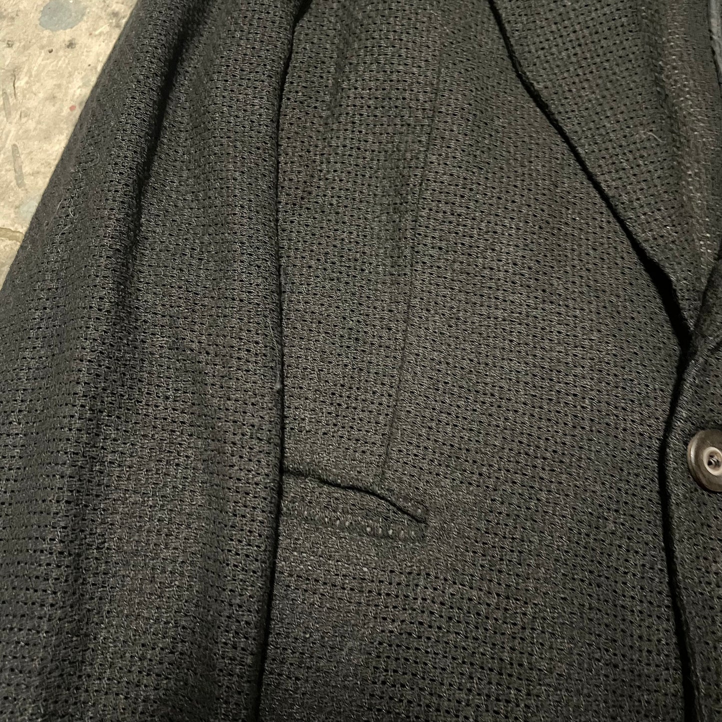 Lad Musician Perforated Wool Weave Blazer
