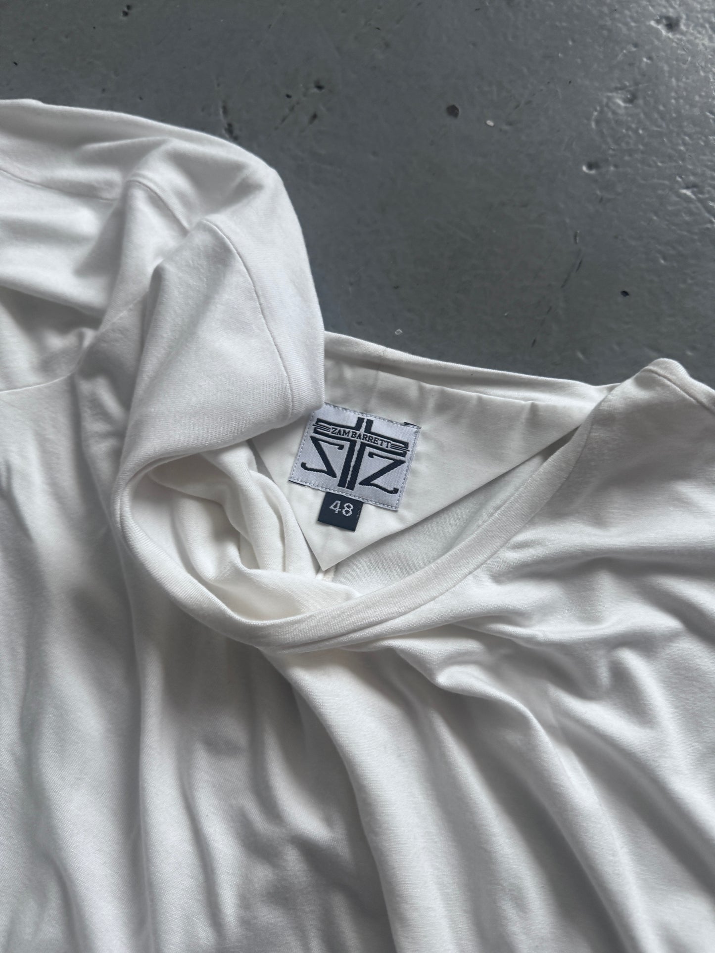Zam Barrett bias cut longsleeve