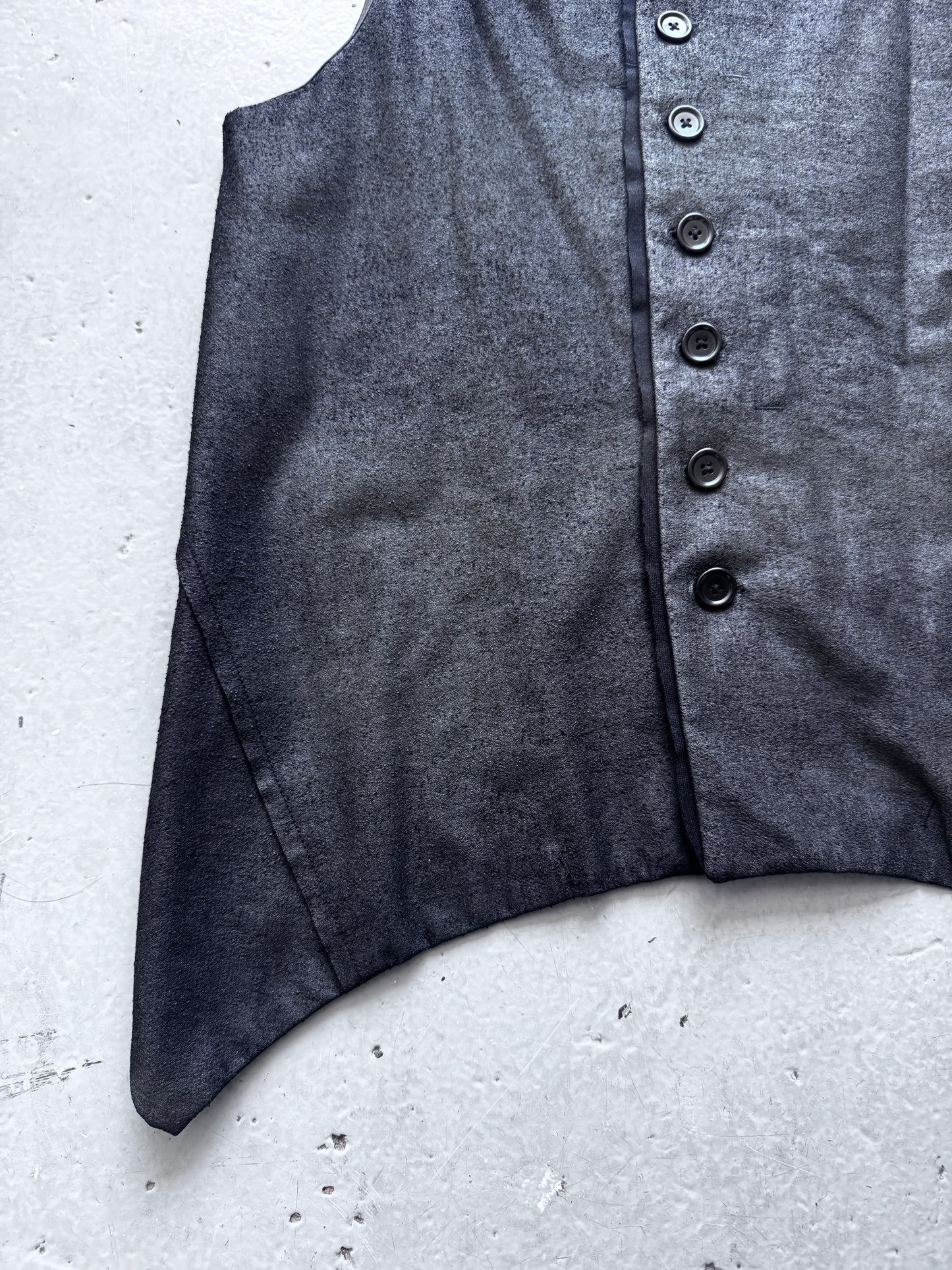 yasuyuki ishii coated pointed waistcoat M