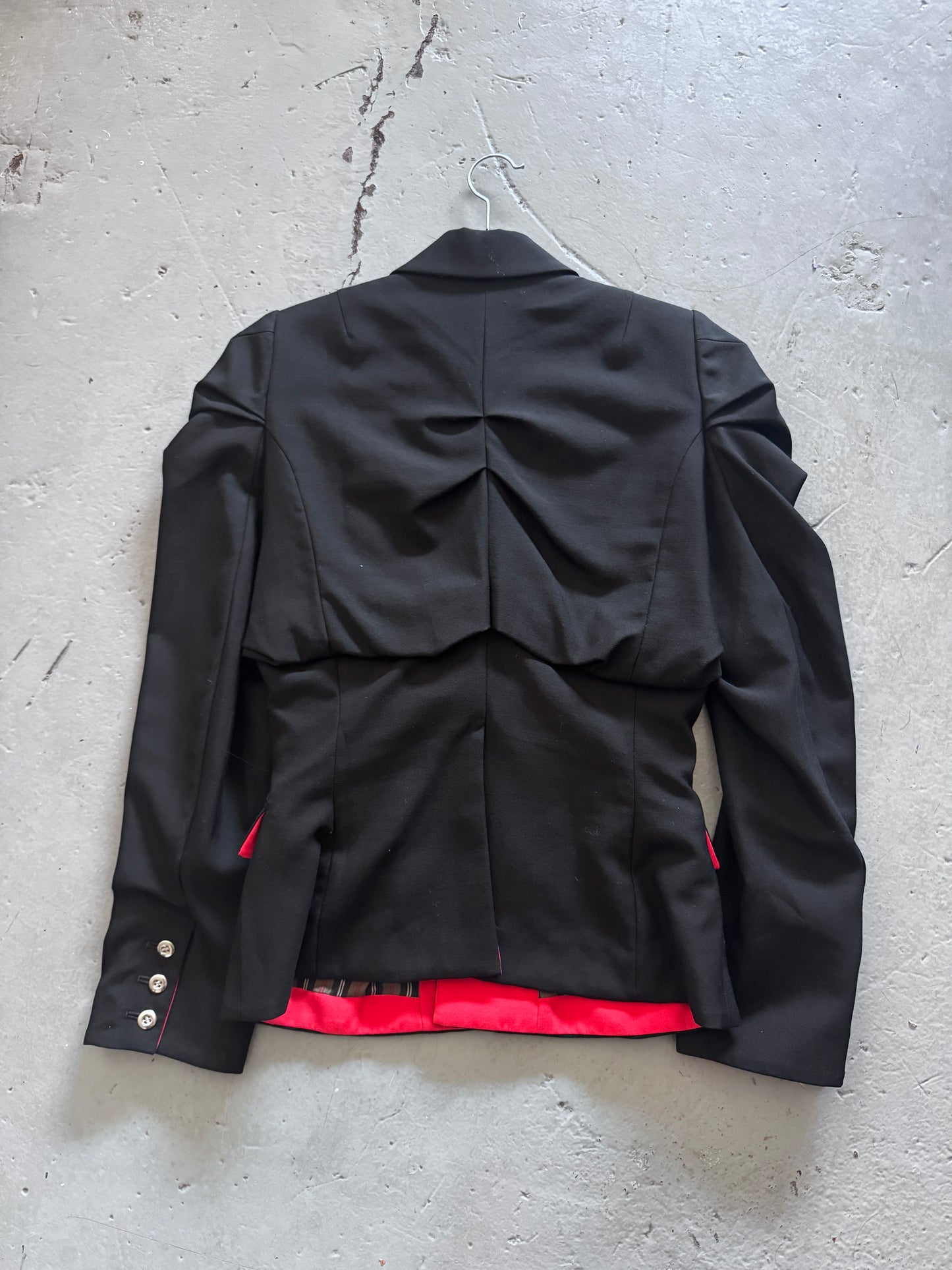 20471120 faulted armor drape blazer