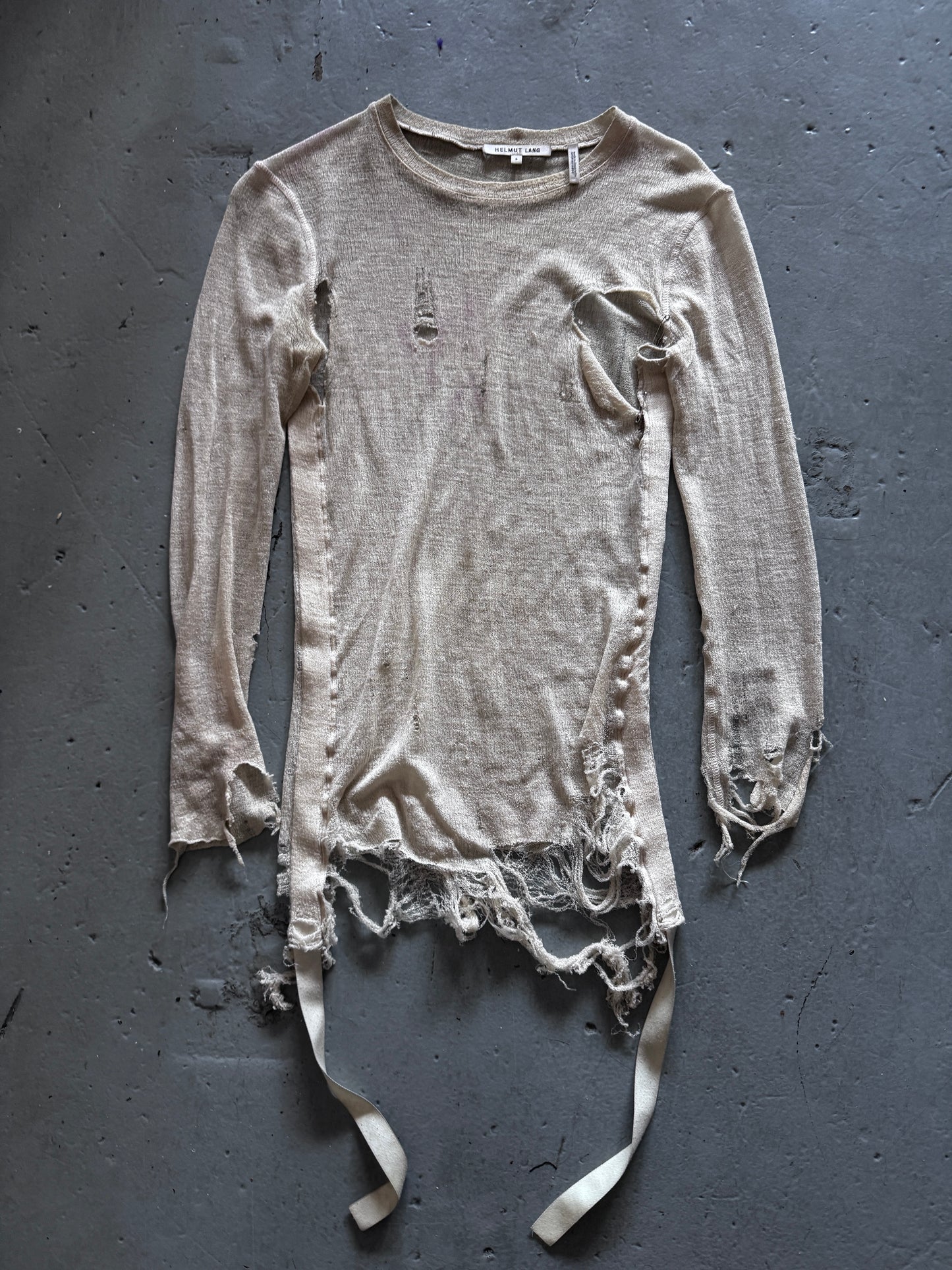 helmut lang thrashed longsleeve