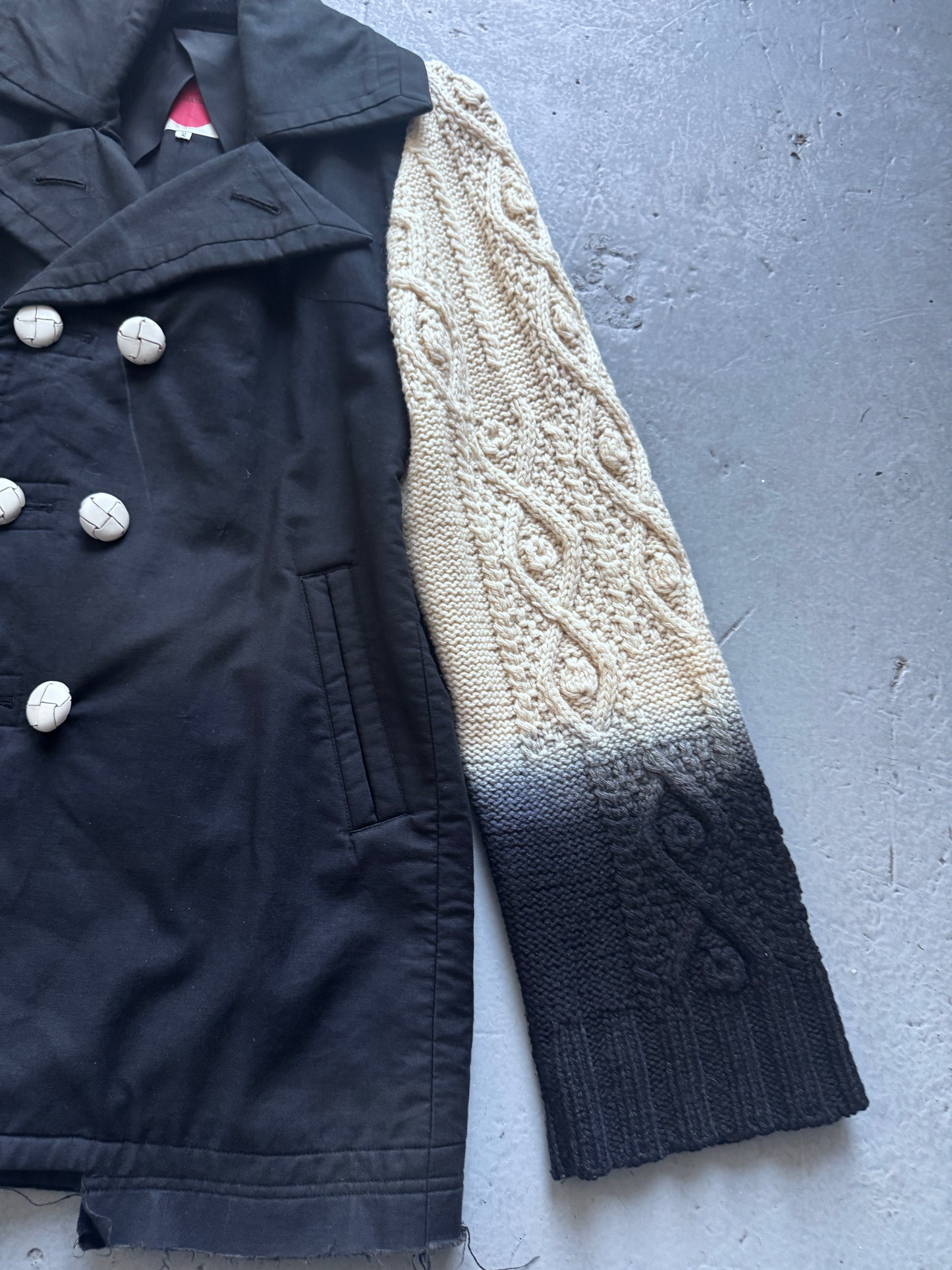 masaki matsushima AW97 claw knit gradient jacket M