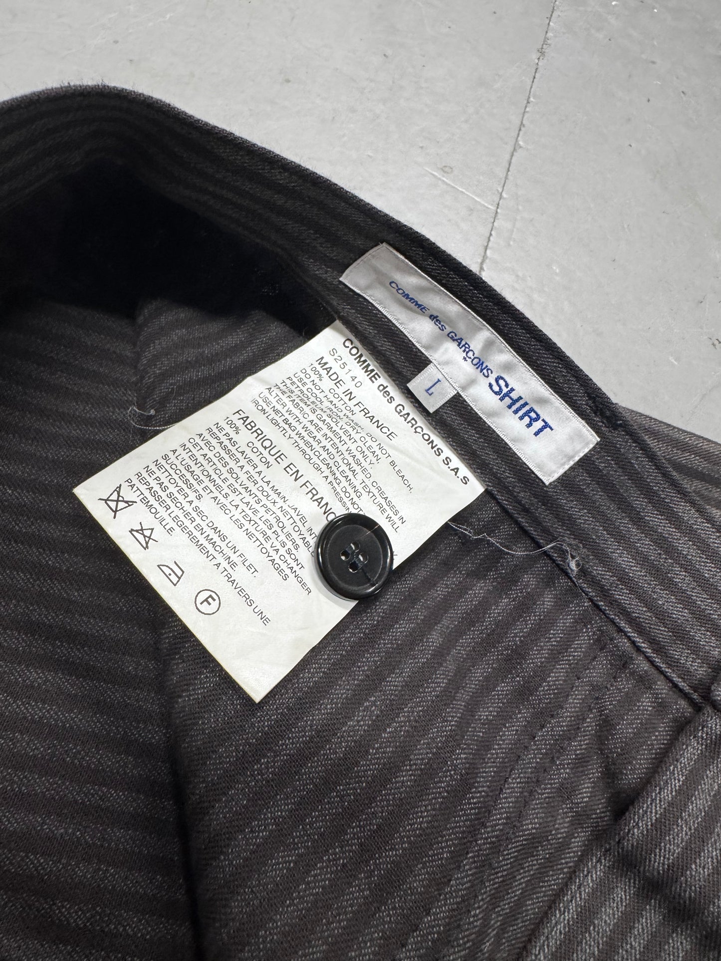 Comme Des Garcons Shirt Stripe Work Trouser
