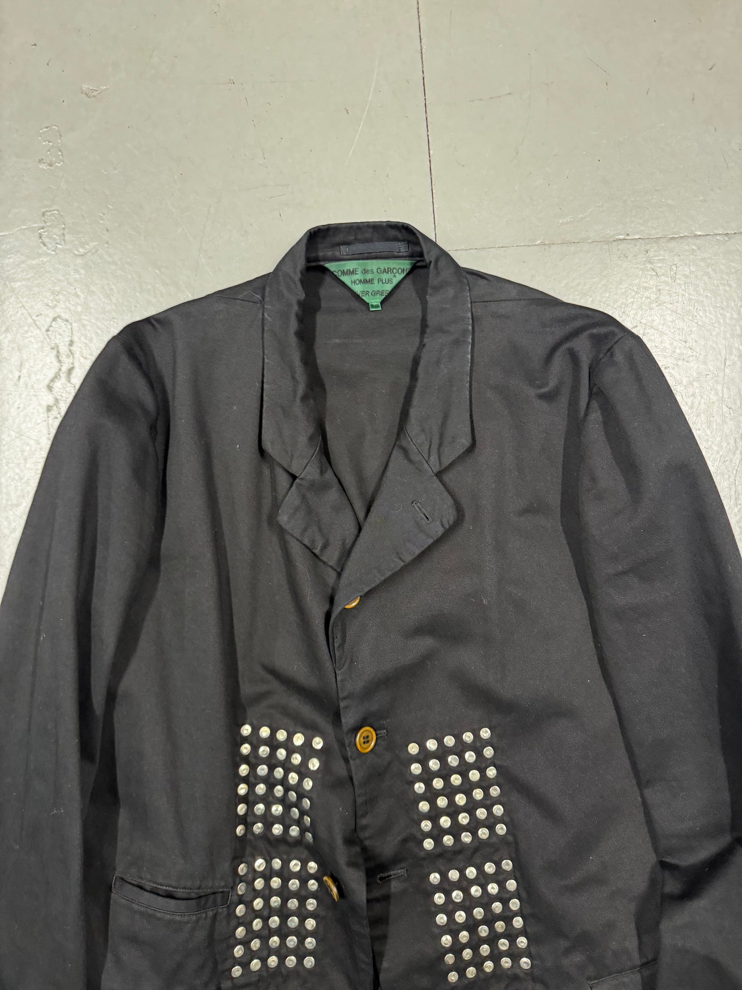 Comme Des Garcons Homme Plus Evergreen Reverse Studded Blazer