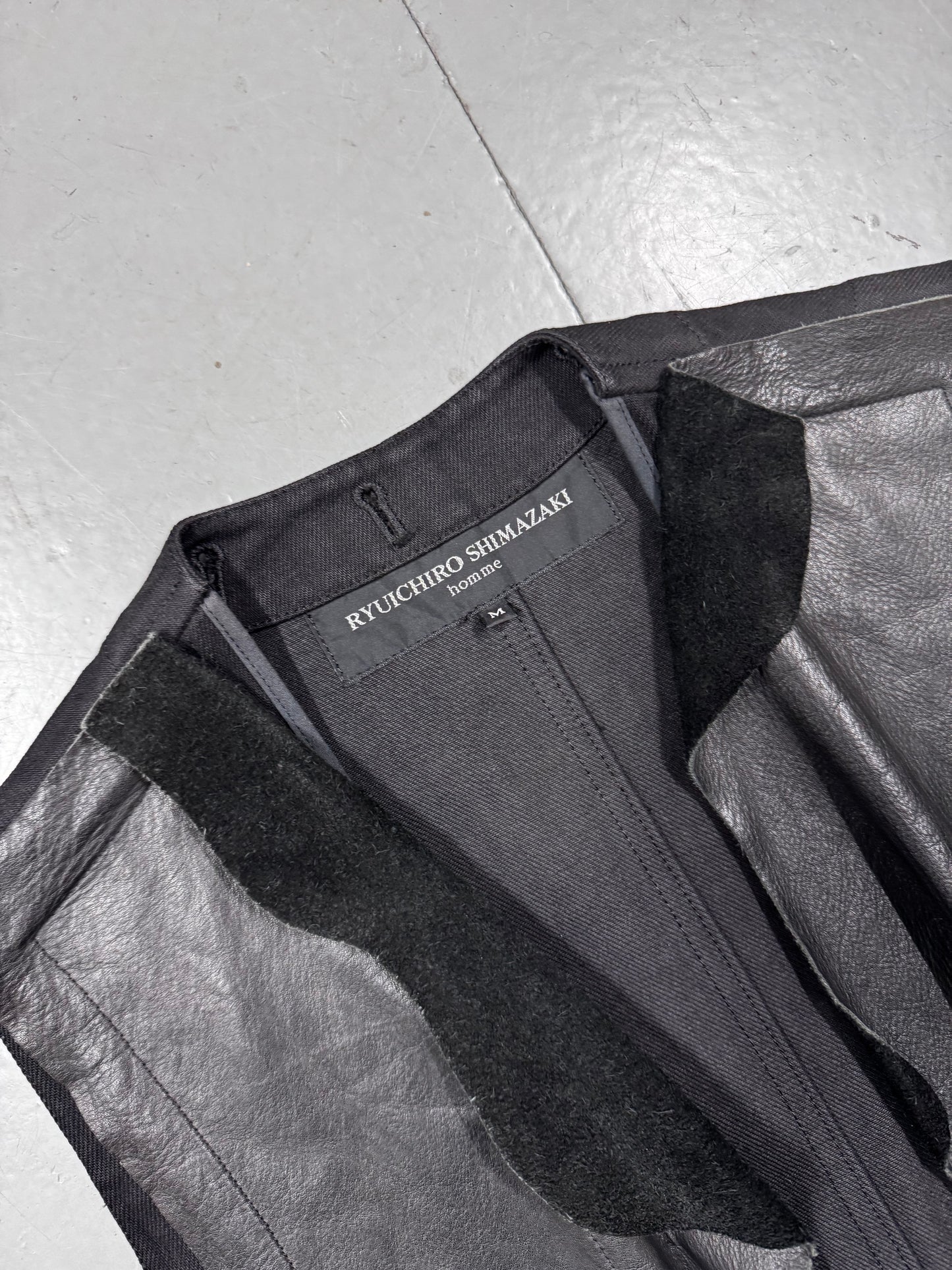 Ryuichiro Shimazaki Homme Raw Leather Vest