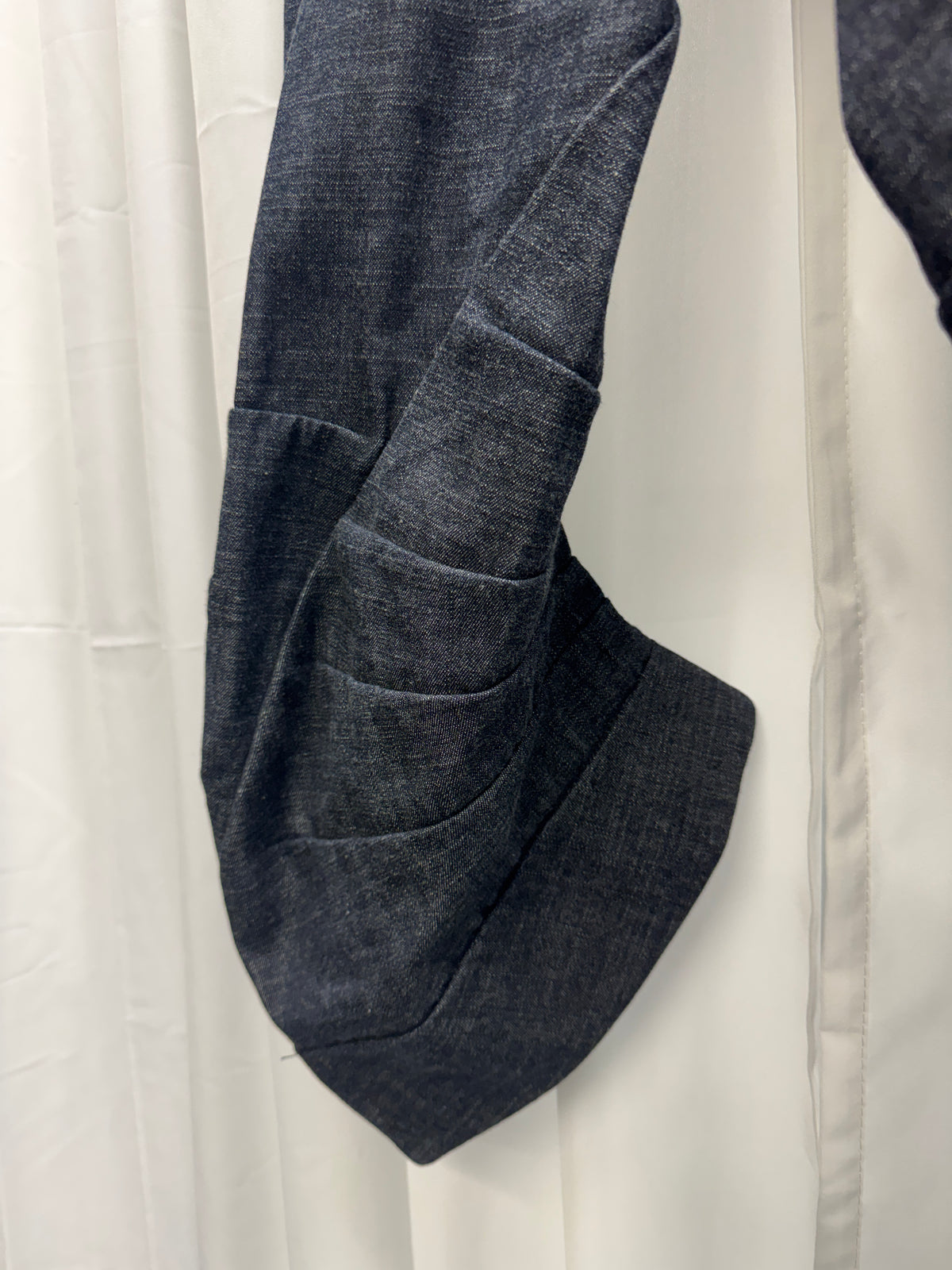 threeASFOUR 3D Sculptural Twisted Denim Cropped Trouser