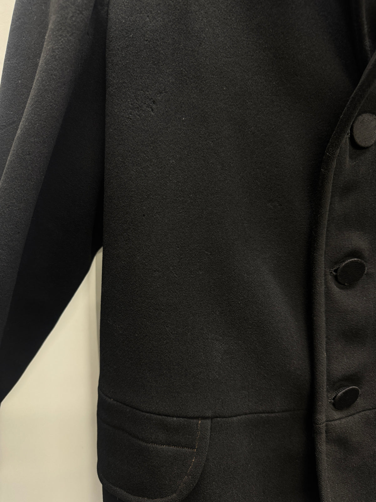 Antique Victorian Era 6 Button Tailored Wool Frock Jacket