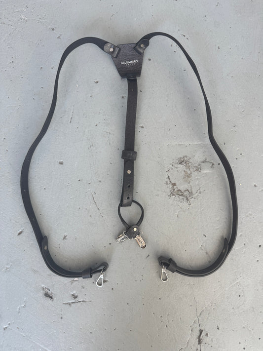 bolongaro trevor leather suspenders
