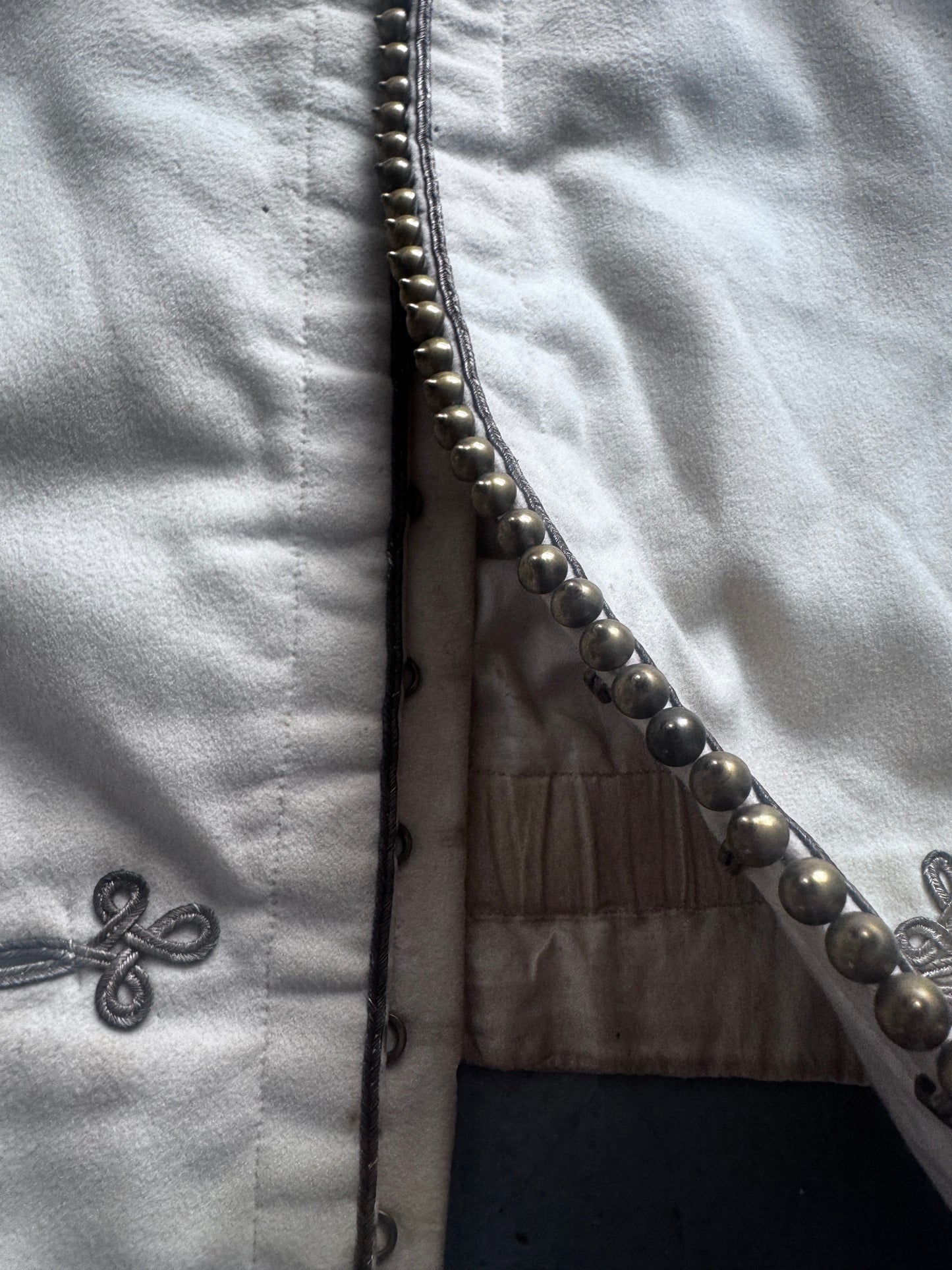 antique stud centred admiral waistcoat