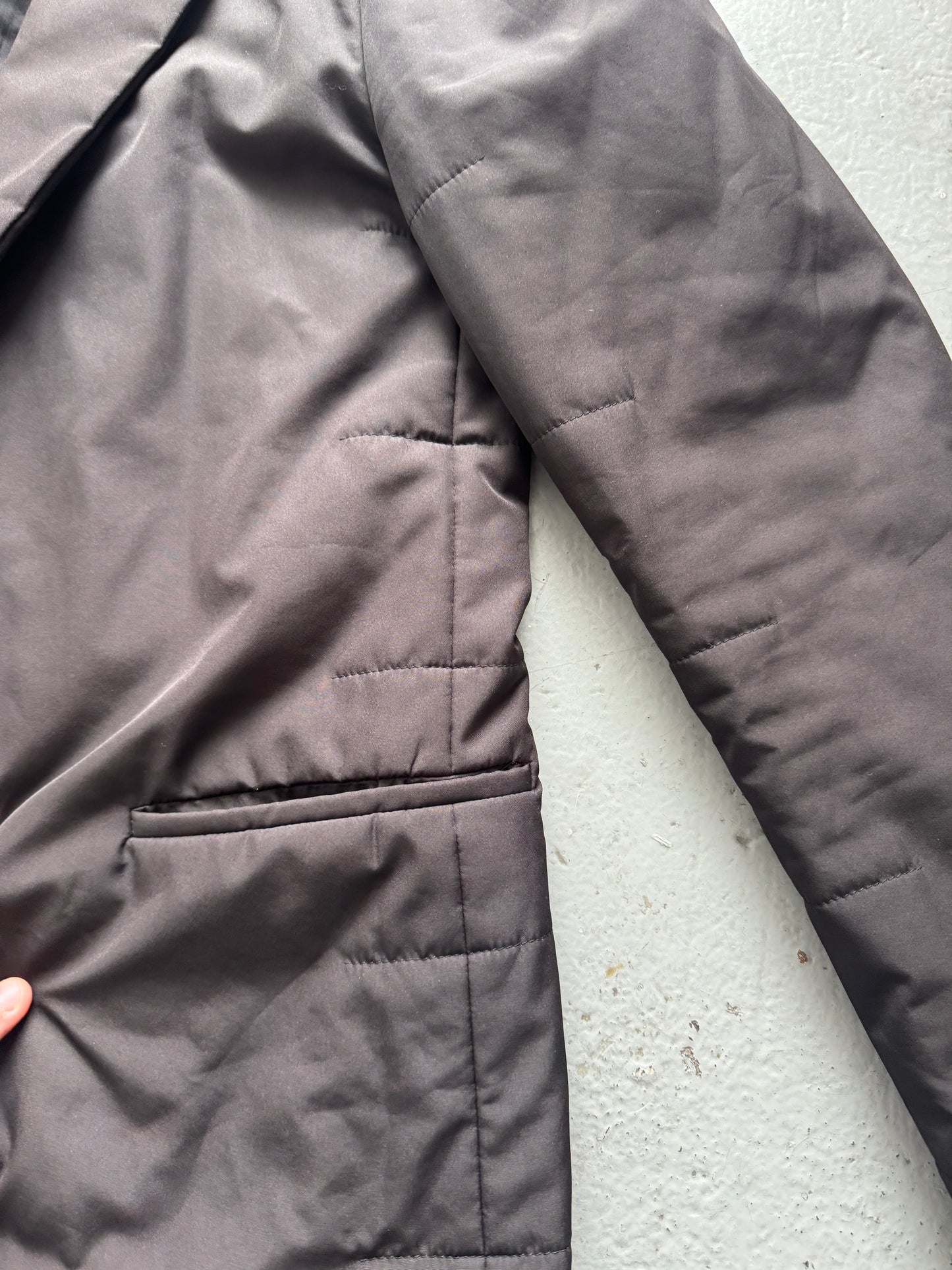 calvin klein collection puffer blazer