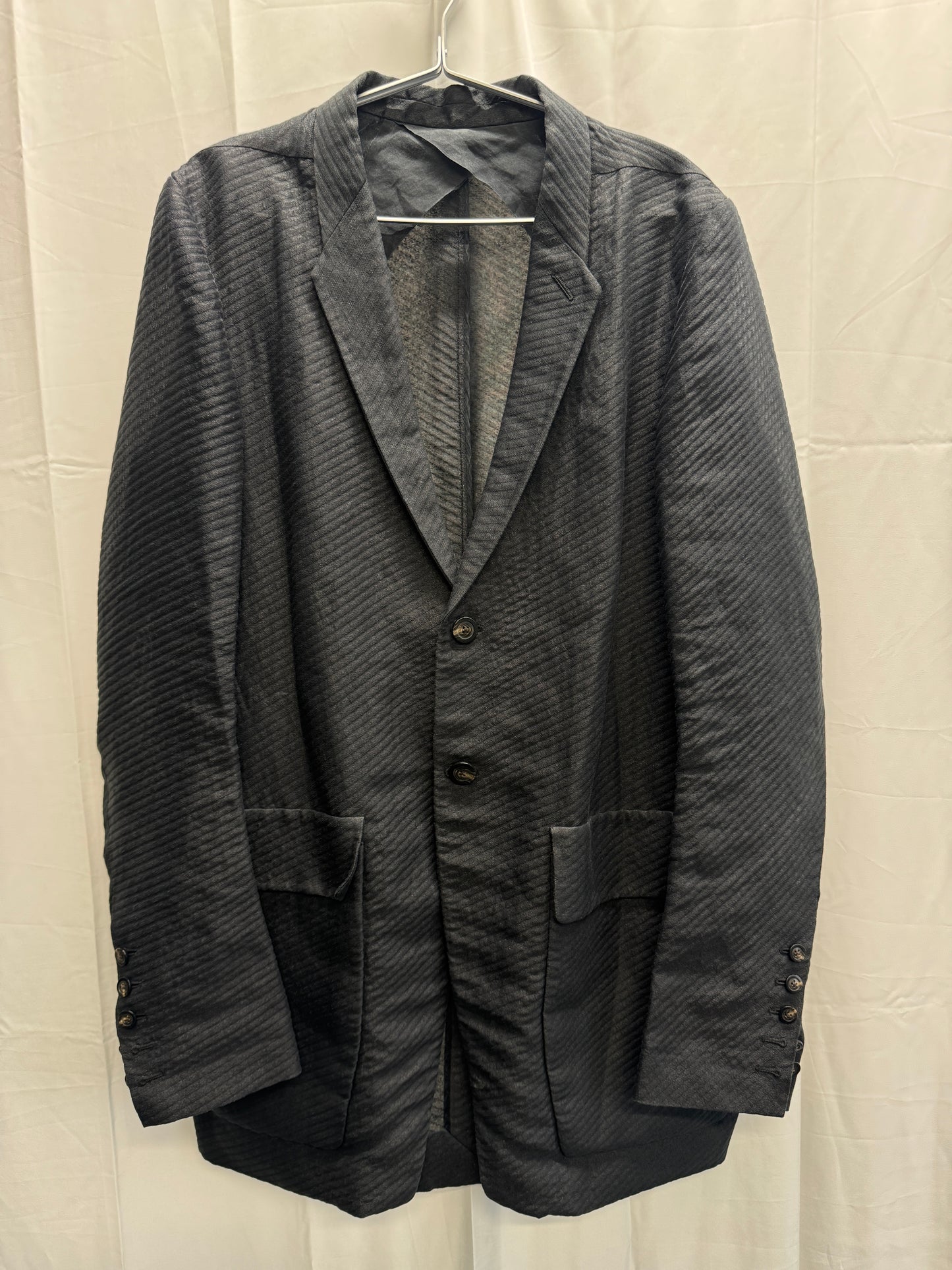 Rick Owens SS18 Dirt Semi Sheer Cargo Blazer