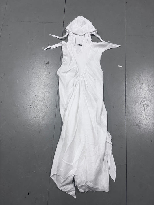 Venice W Linen Hooded Dress
