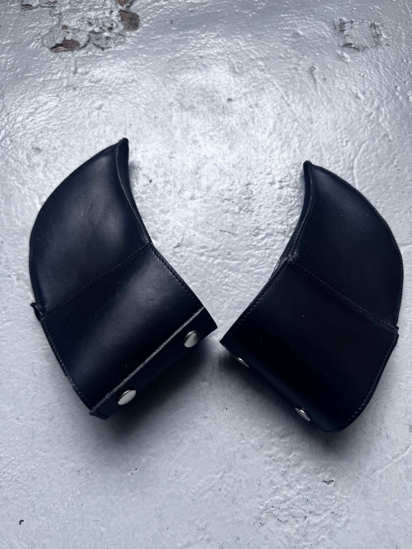 Walter Van Beirendonck Spike leather cuffs