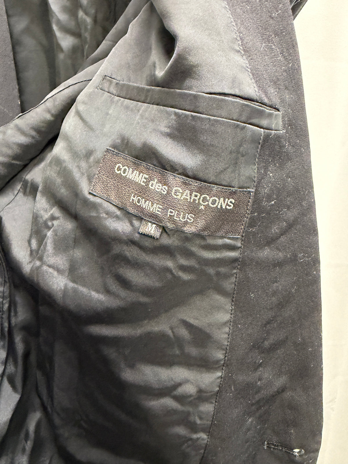 Comme des Garçons Homme Plus AD1991 Extreme Shoulder Single Button Wool Blazer