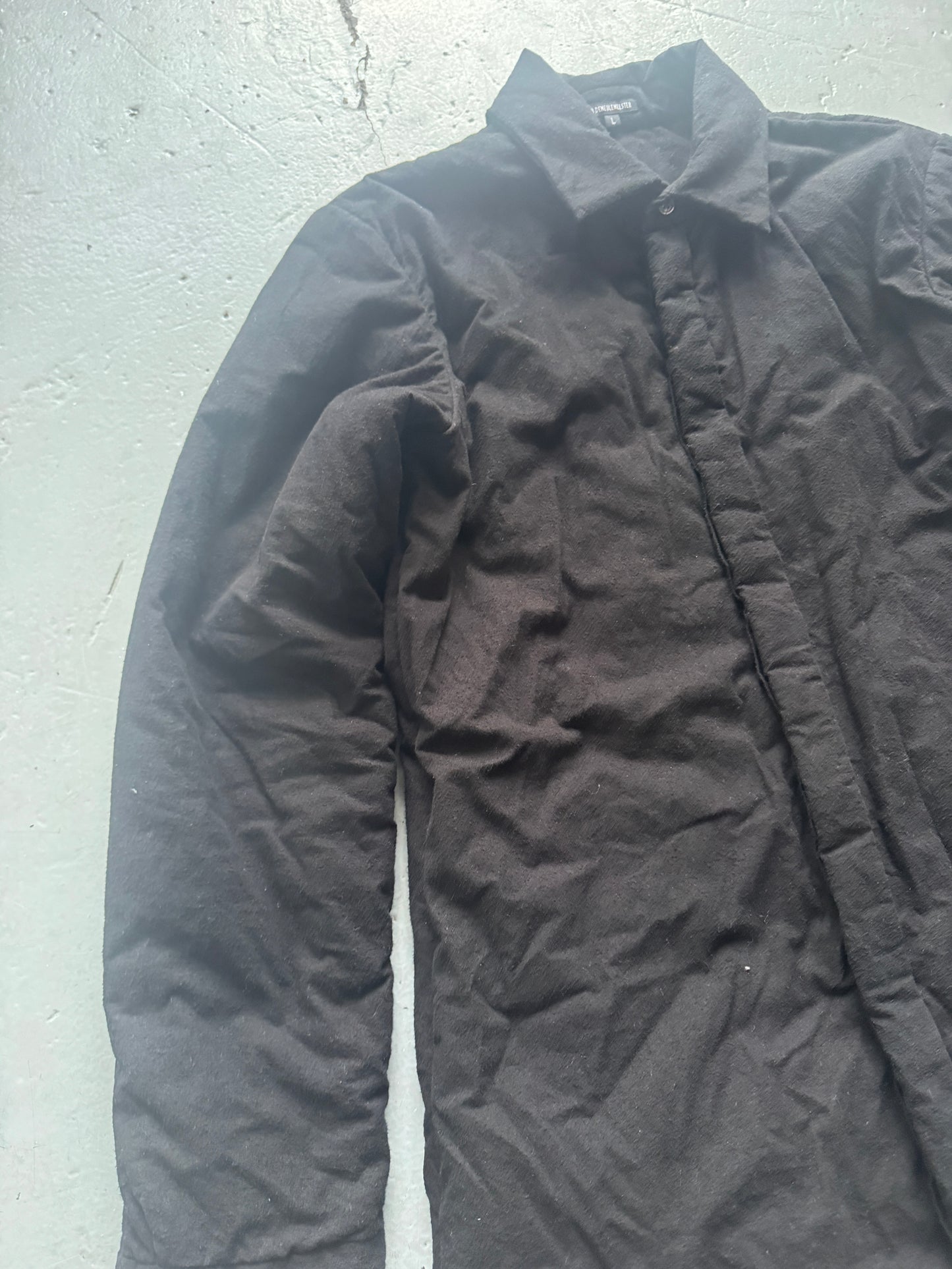 ann demeulemeester padded shirt jacket