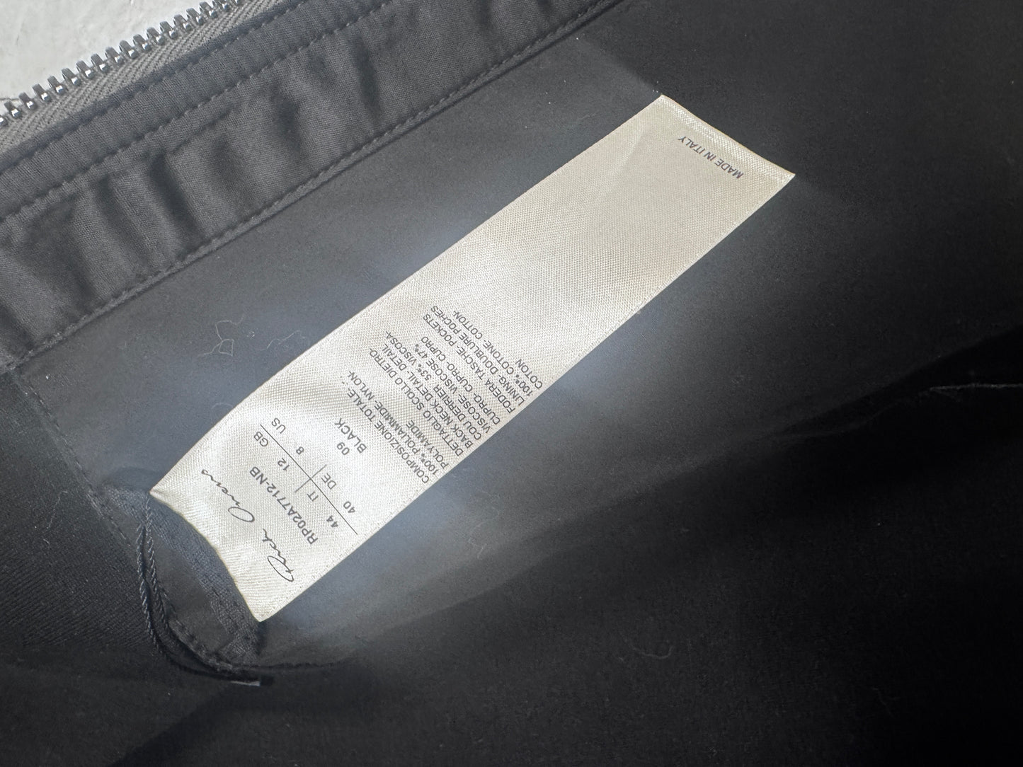 Rick Owens AW21 Gethsemane Jacket