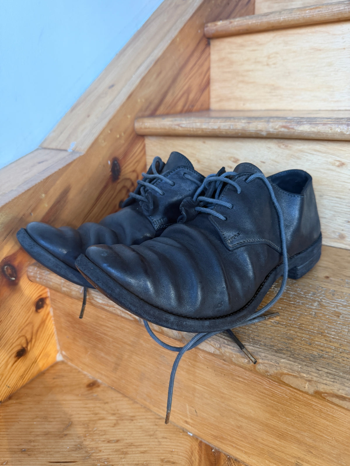 augusta a1923 curve toe horse leather derby