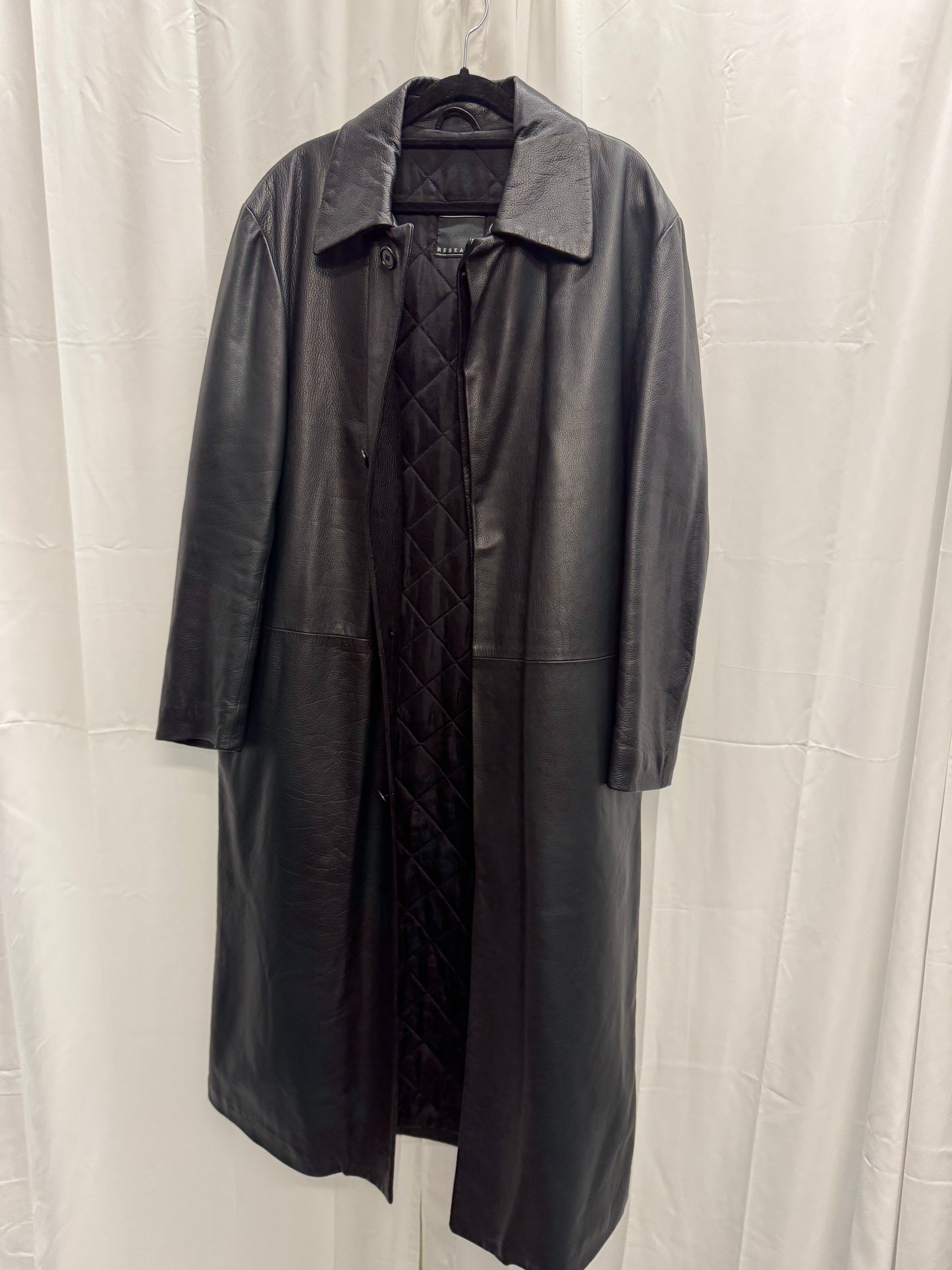 Raf Simons for Ruffo Research — AW/SS 1999 Leather Overcoat