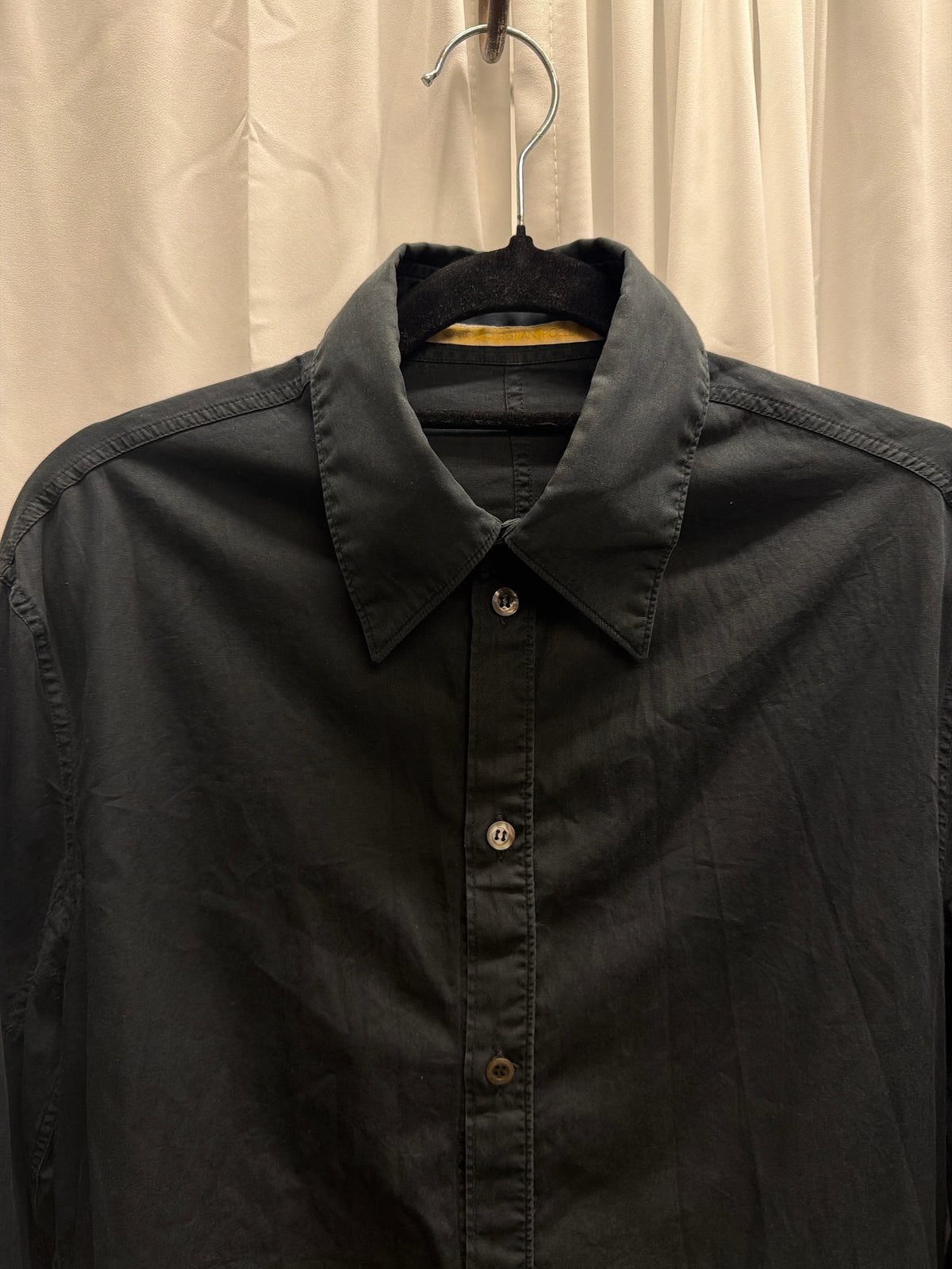 Carol Christian Poell High Collar Button-Up Cotton Shirt (XS)