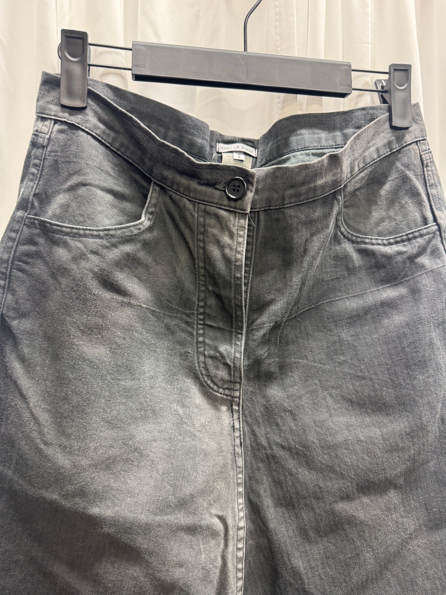 Marc Le Bihan Overdye Textile Drop Crotch Trouser