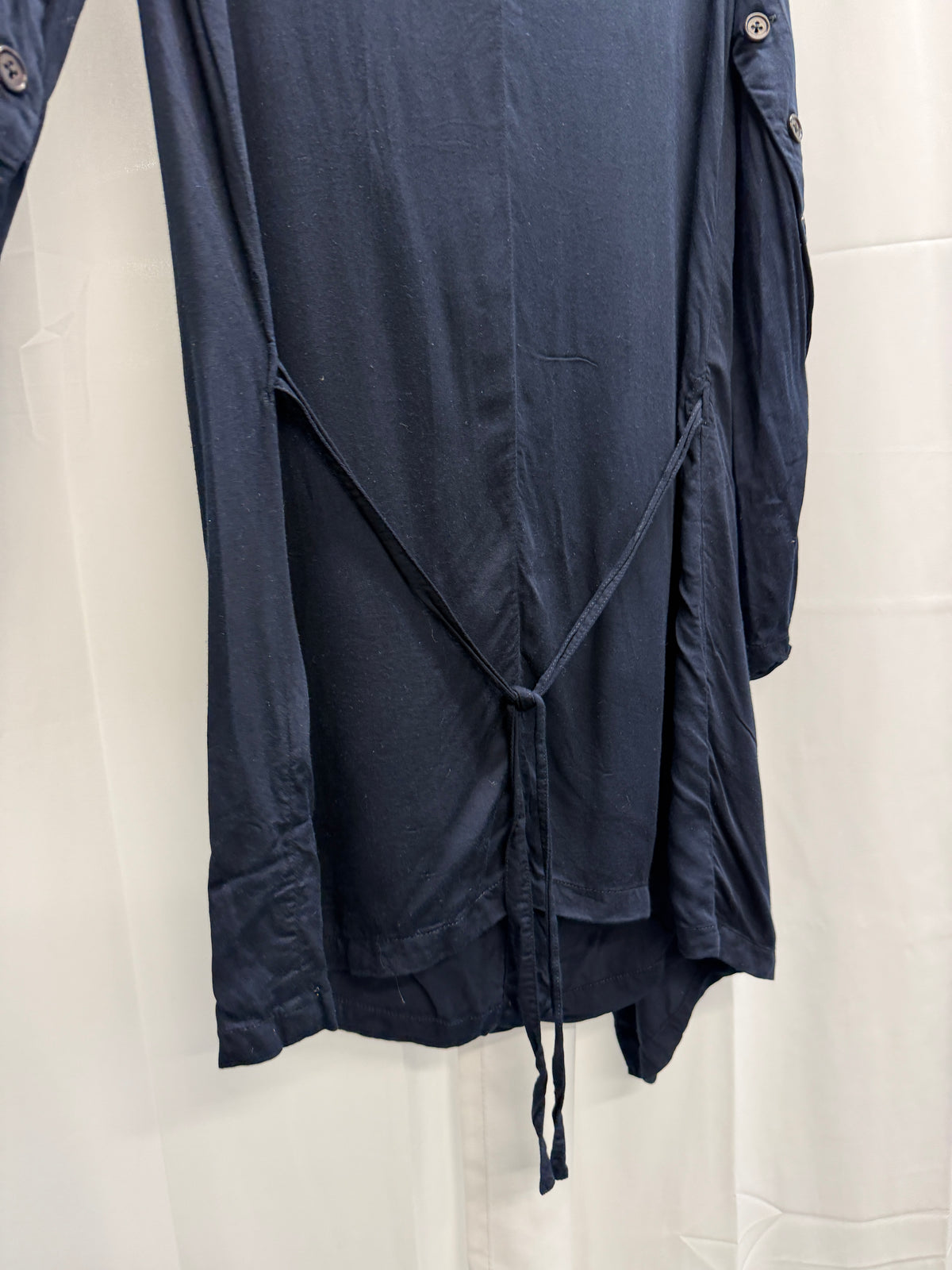 Ann Demeulemeester c. 2000 Double Layer Fencing Buttoned Lightweight Jacket