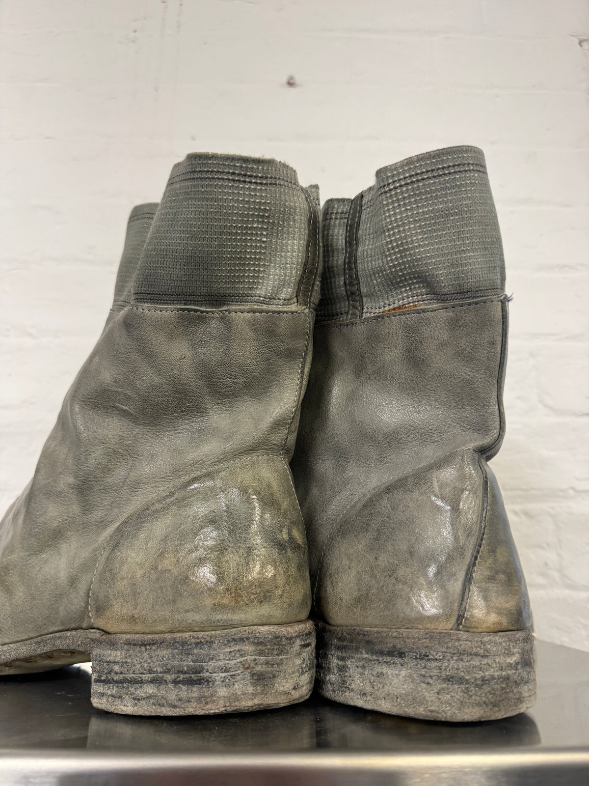 Carol Christian Poell Leather Moulded Sock Layer Boot