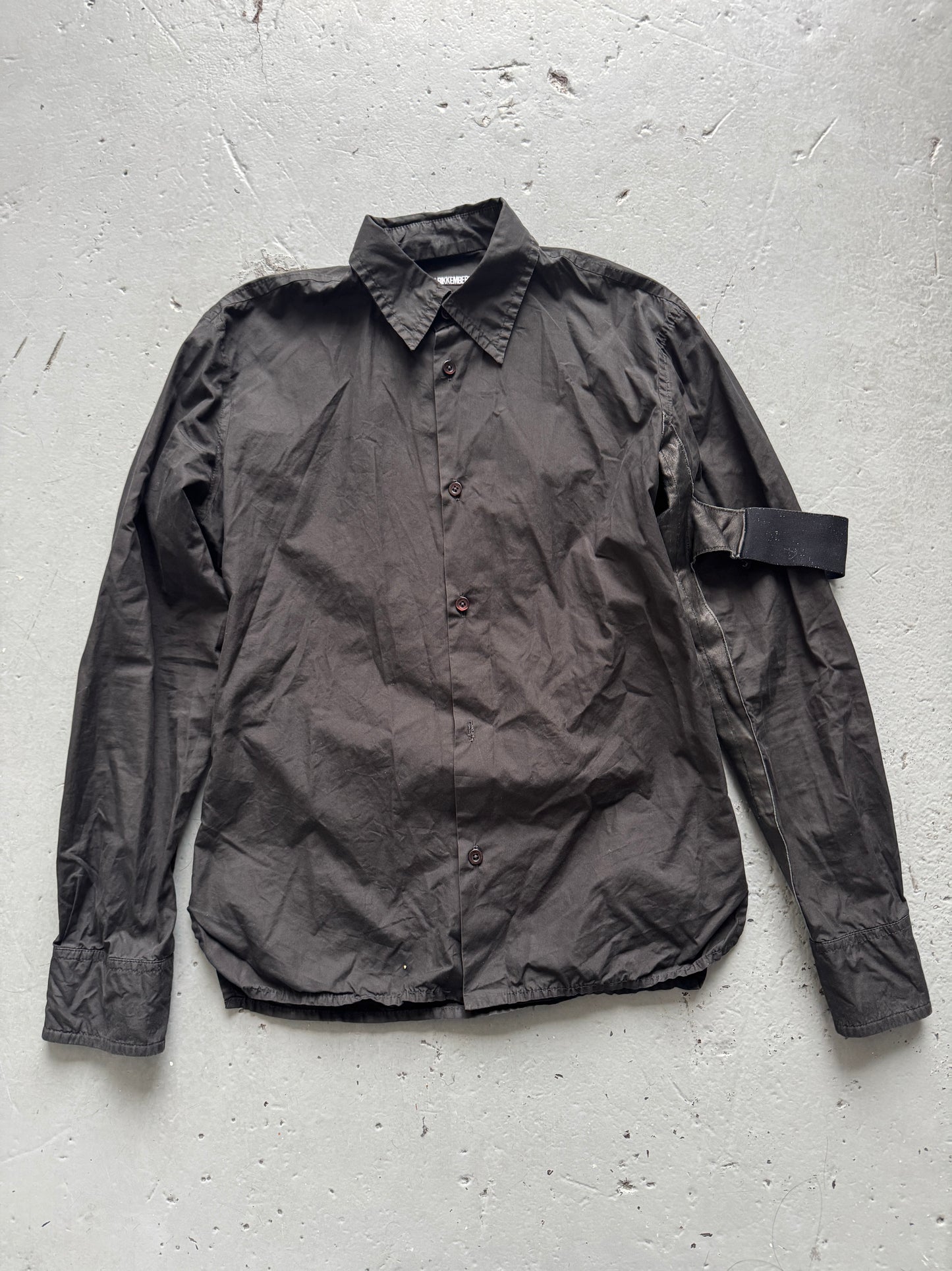 dirk bikkembergs leather panel armband shirt M
