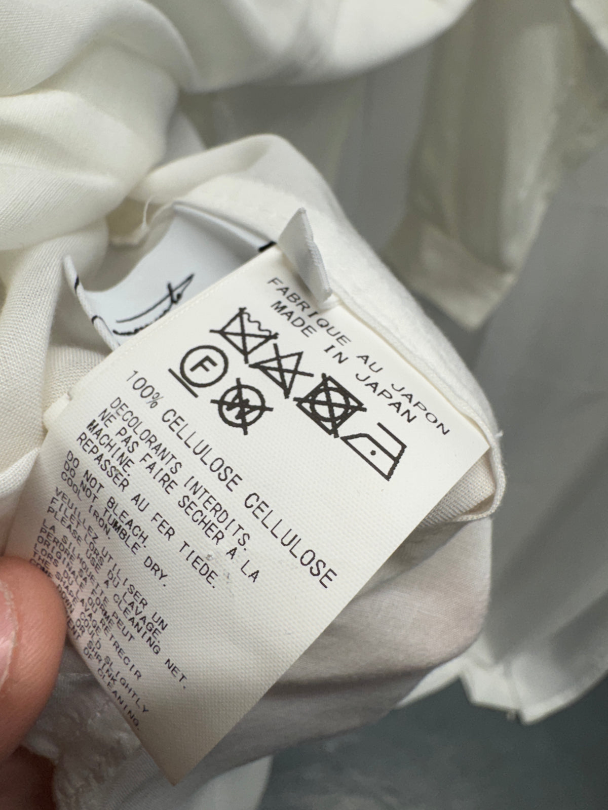Yohji Yamamoto POUR HOMME SS22 Cellulose Random Tuck Shirt