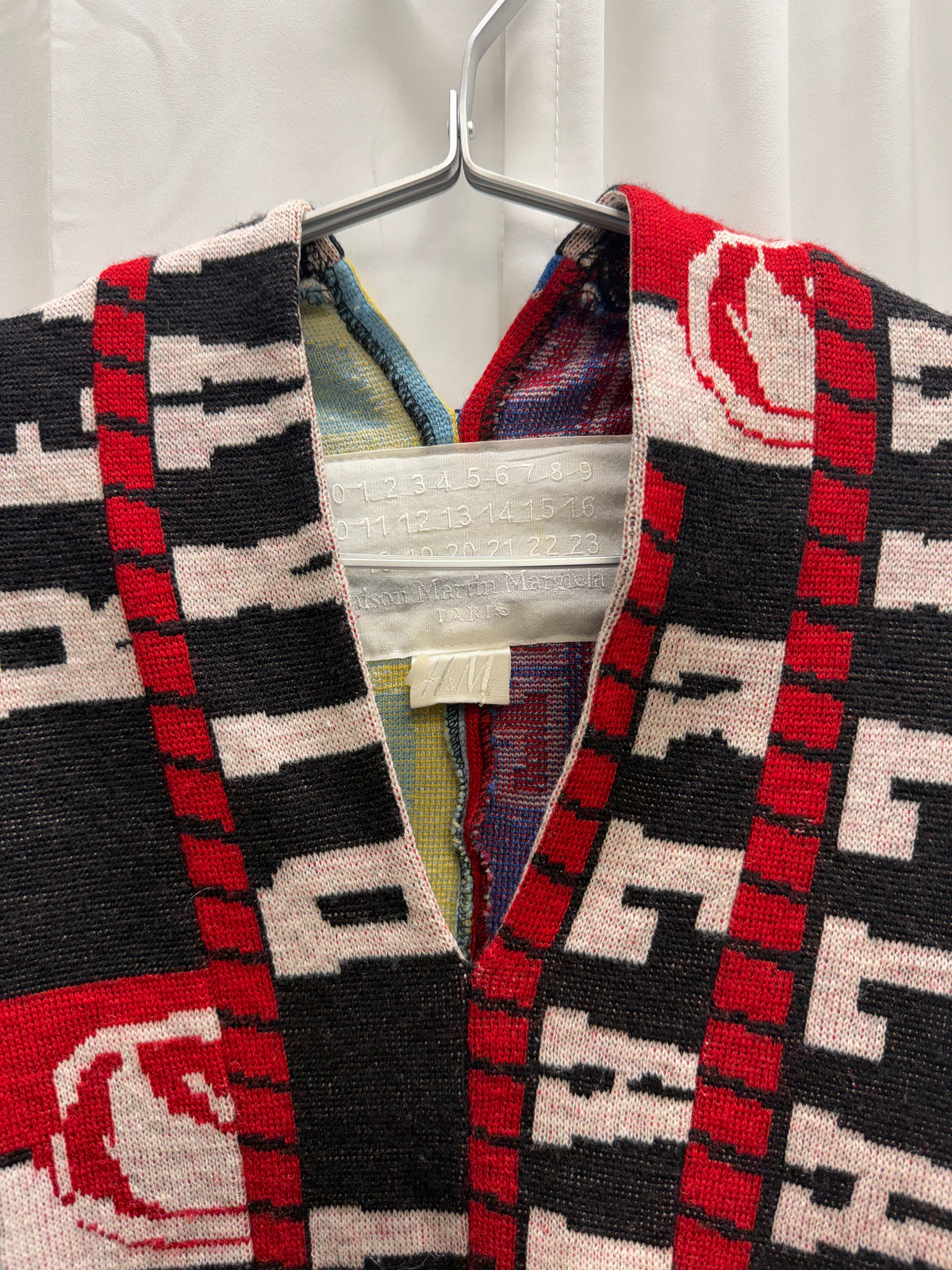 Maison Martin Margiela x H&M Reconstructed Football Scarf Knit Sweater (M)