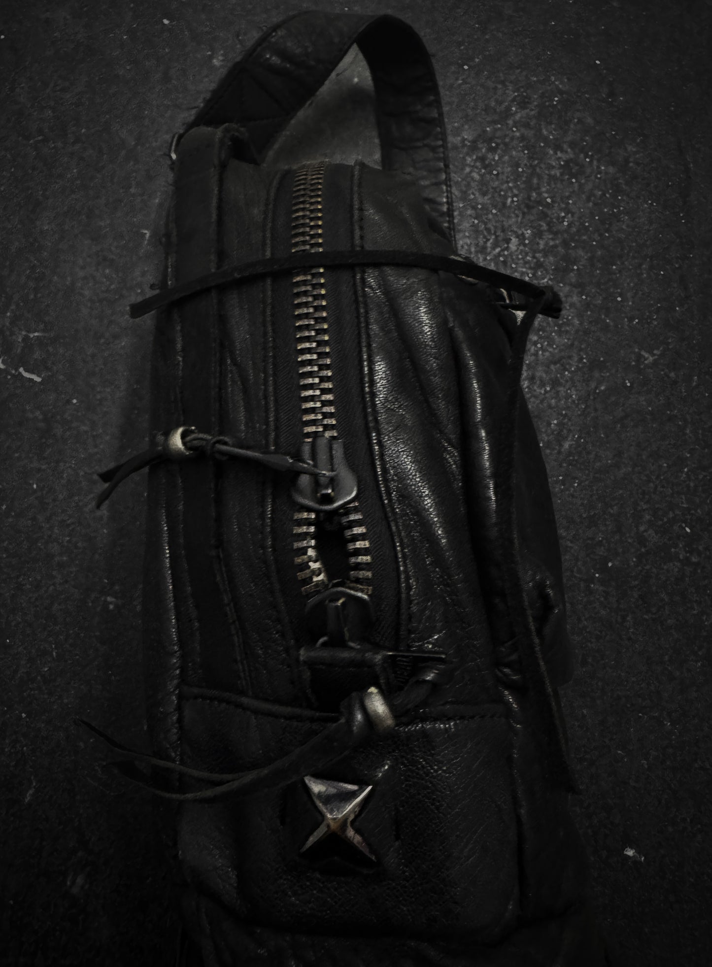 Buffalo Bobs Covered Stud Leather Bag