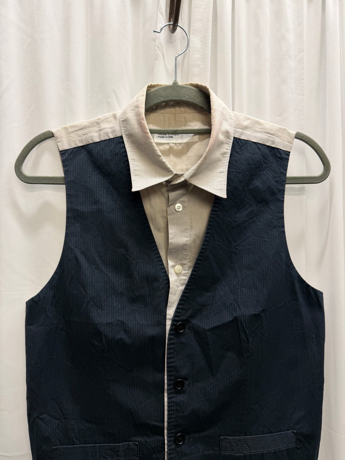 Hussein Chalayan AW06 Constructed Shirt Waistcoat (S)