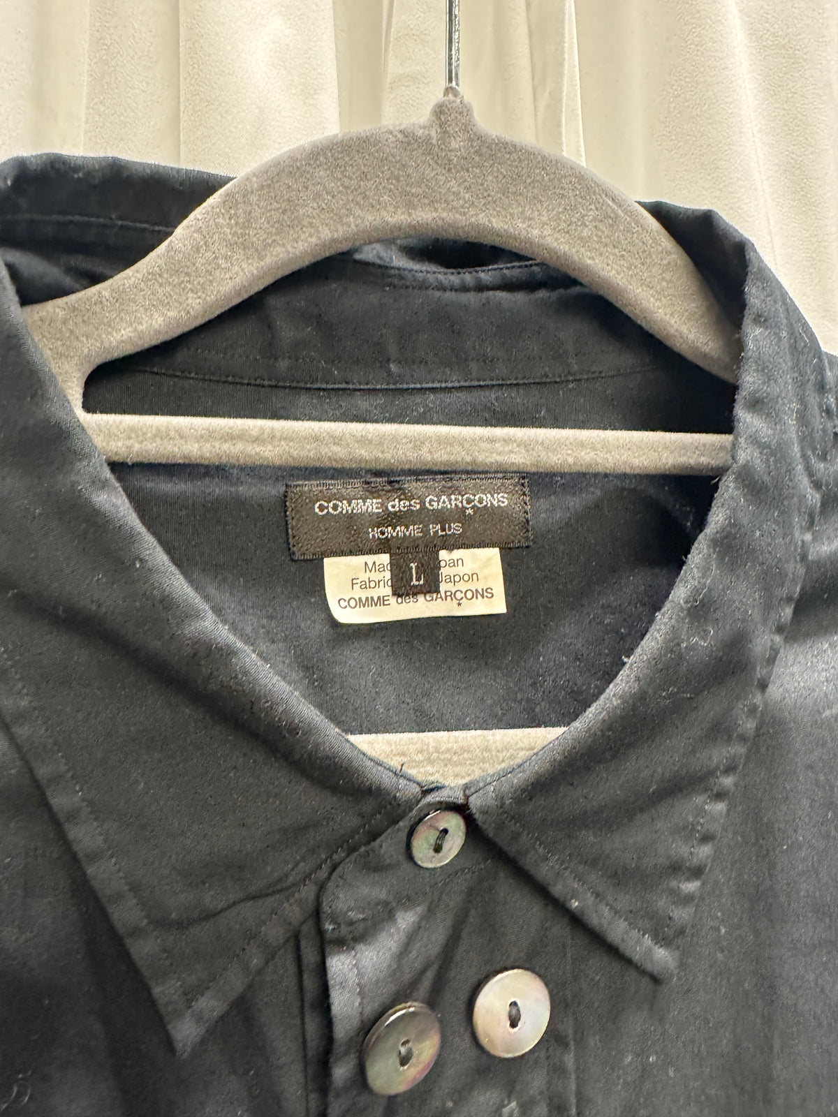 COMME des GARÇONS HOMME PLUS SS15 Army of Peace Multi-Button Shirt