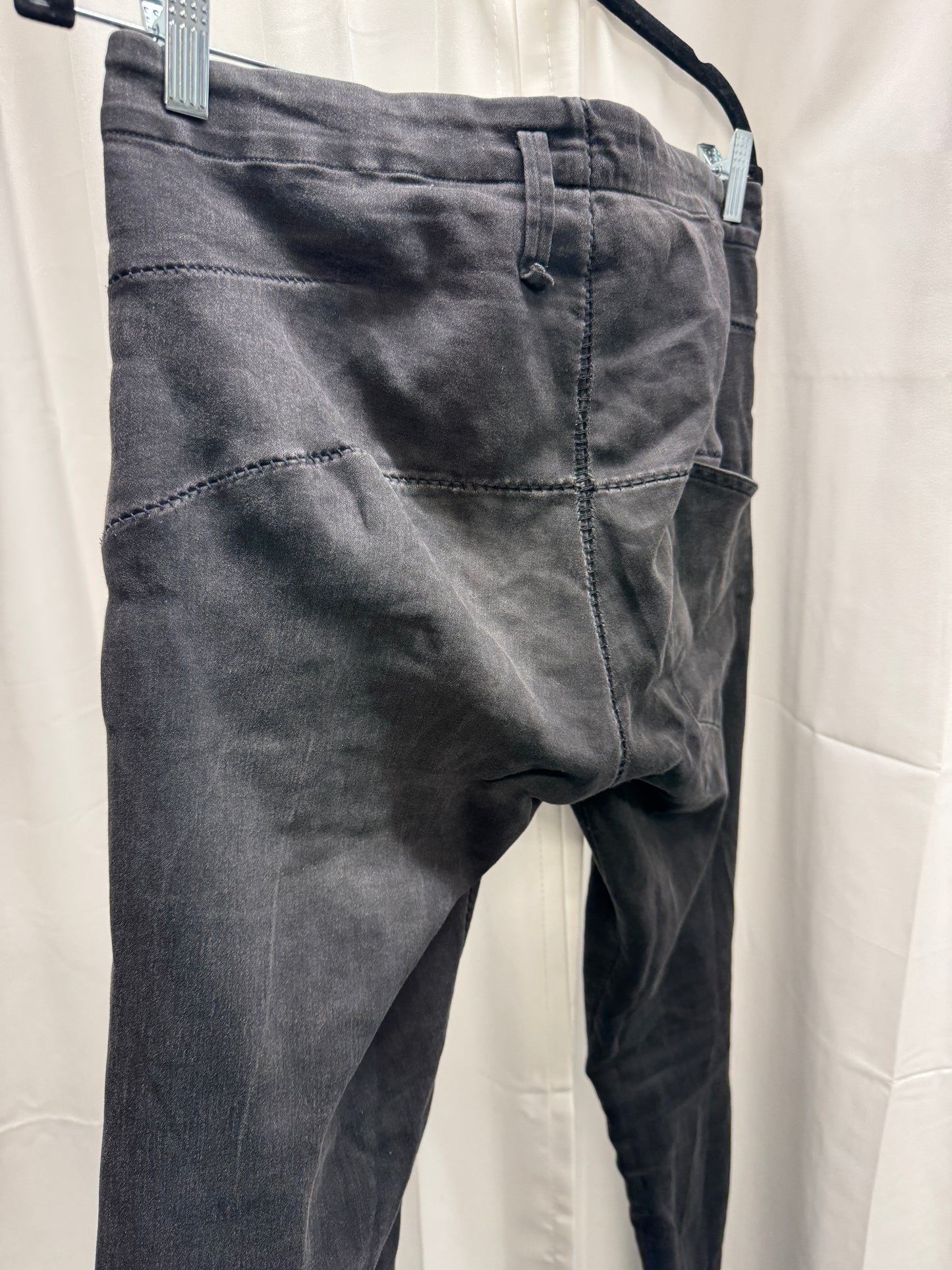 Zam Barrett Stretch Denim Overlocked Extended Leg Jeans
