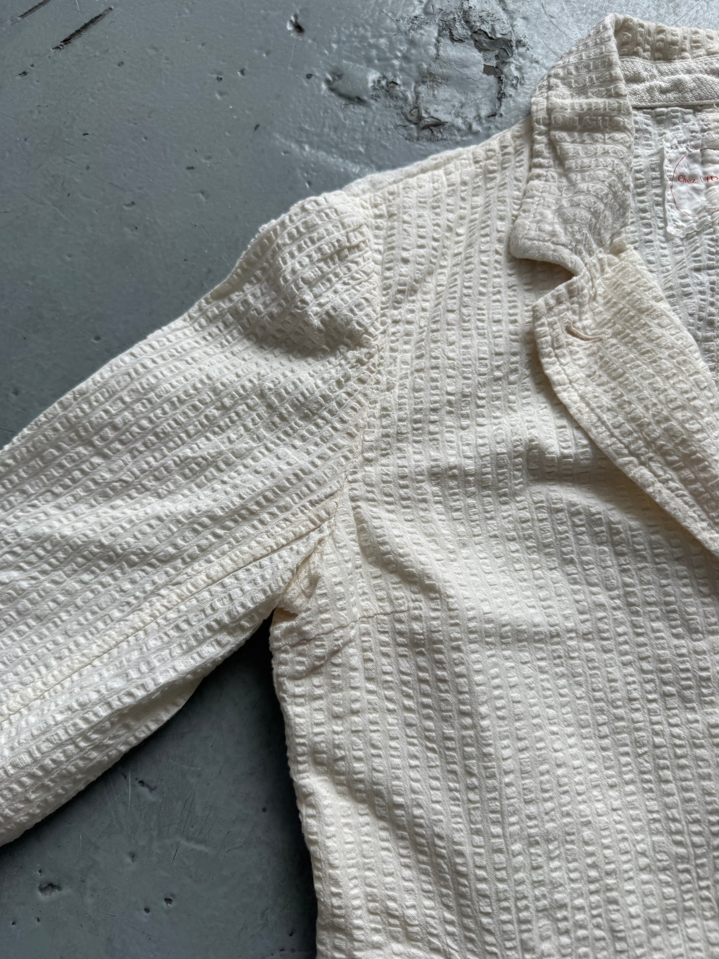 chez vidalenc pop cotton lightweight blazer
