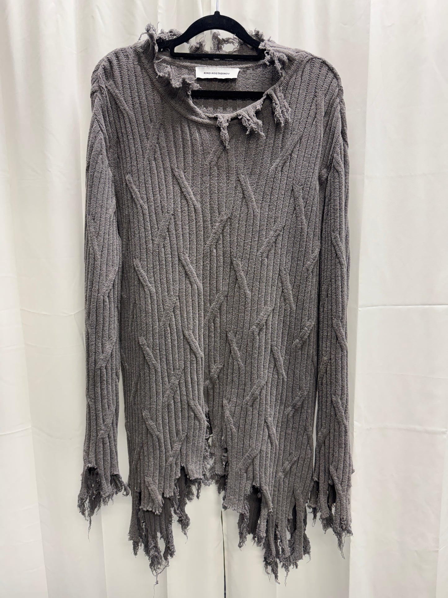 Kiko Kostadinov 00142023 Zlatyu Distress Sweater