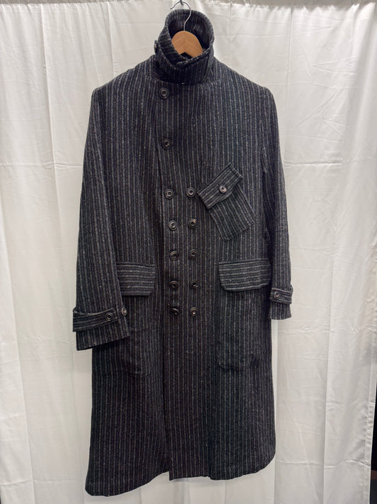 John Alexander Skelton CVIII Long Double Button High Neck Wool Coat
