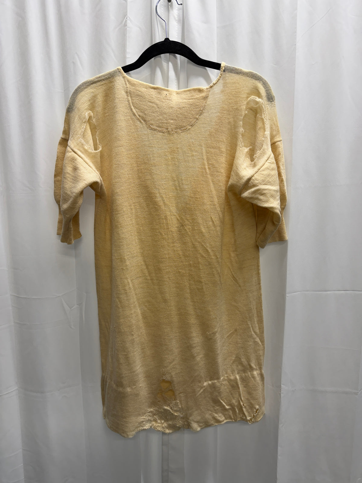 WW1 Era Lambswool Torn Henley Top (S/M)