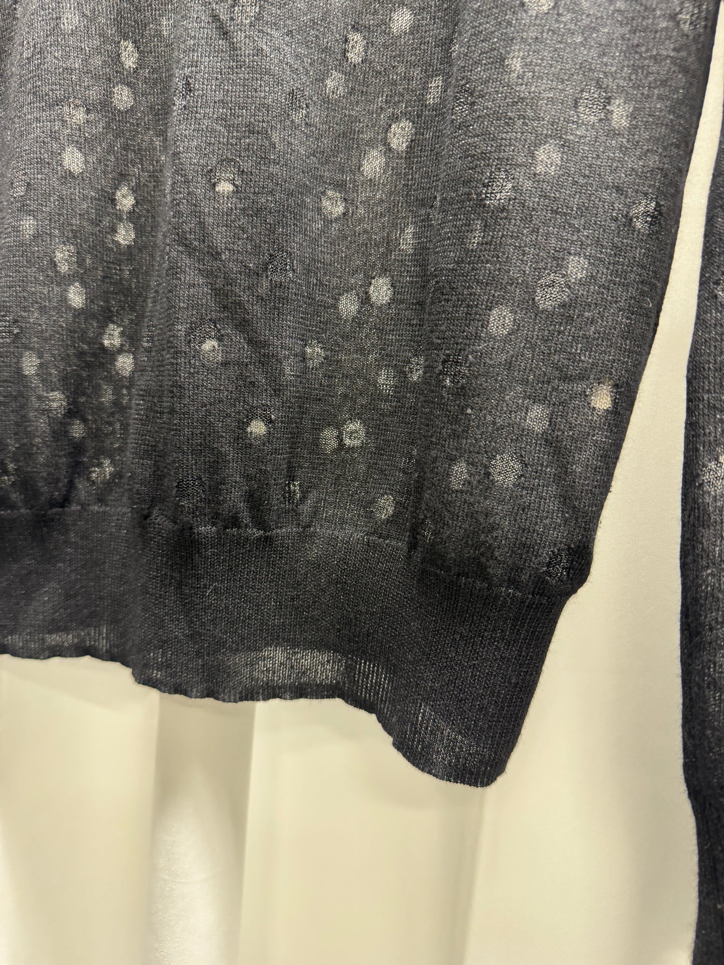noir kei ninomiya spot patch knit