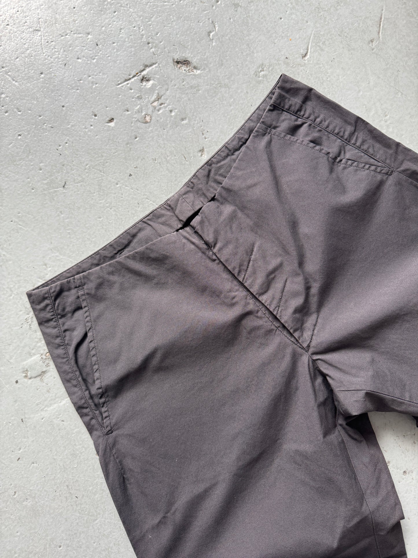 martin margiela no waistband canvas trouser