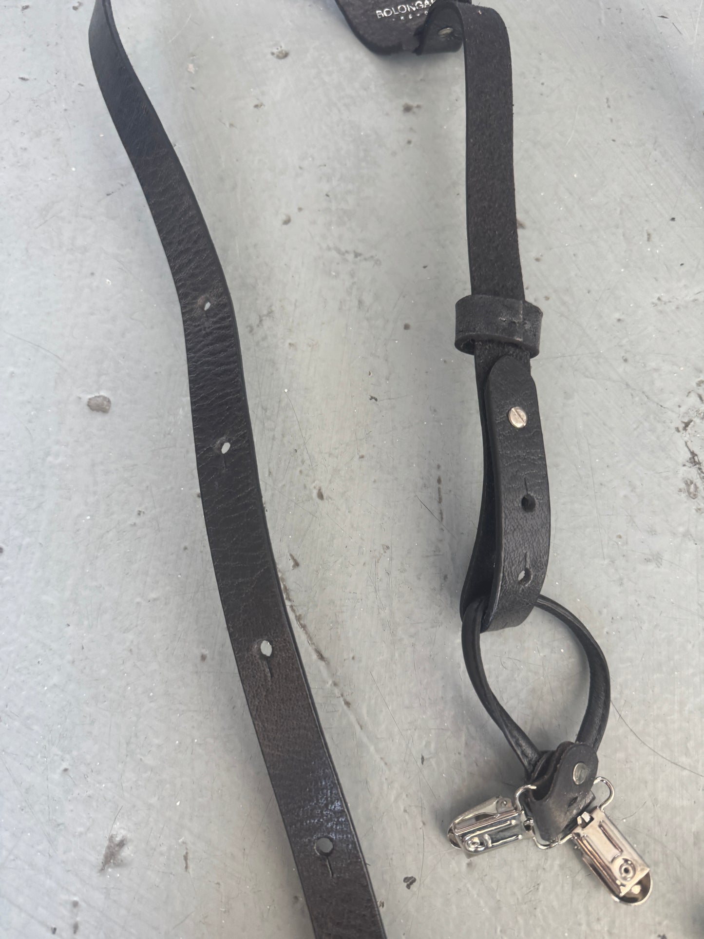 bolongaro trevor leather suspenders